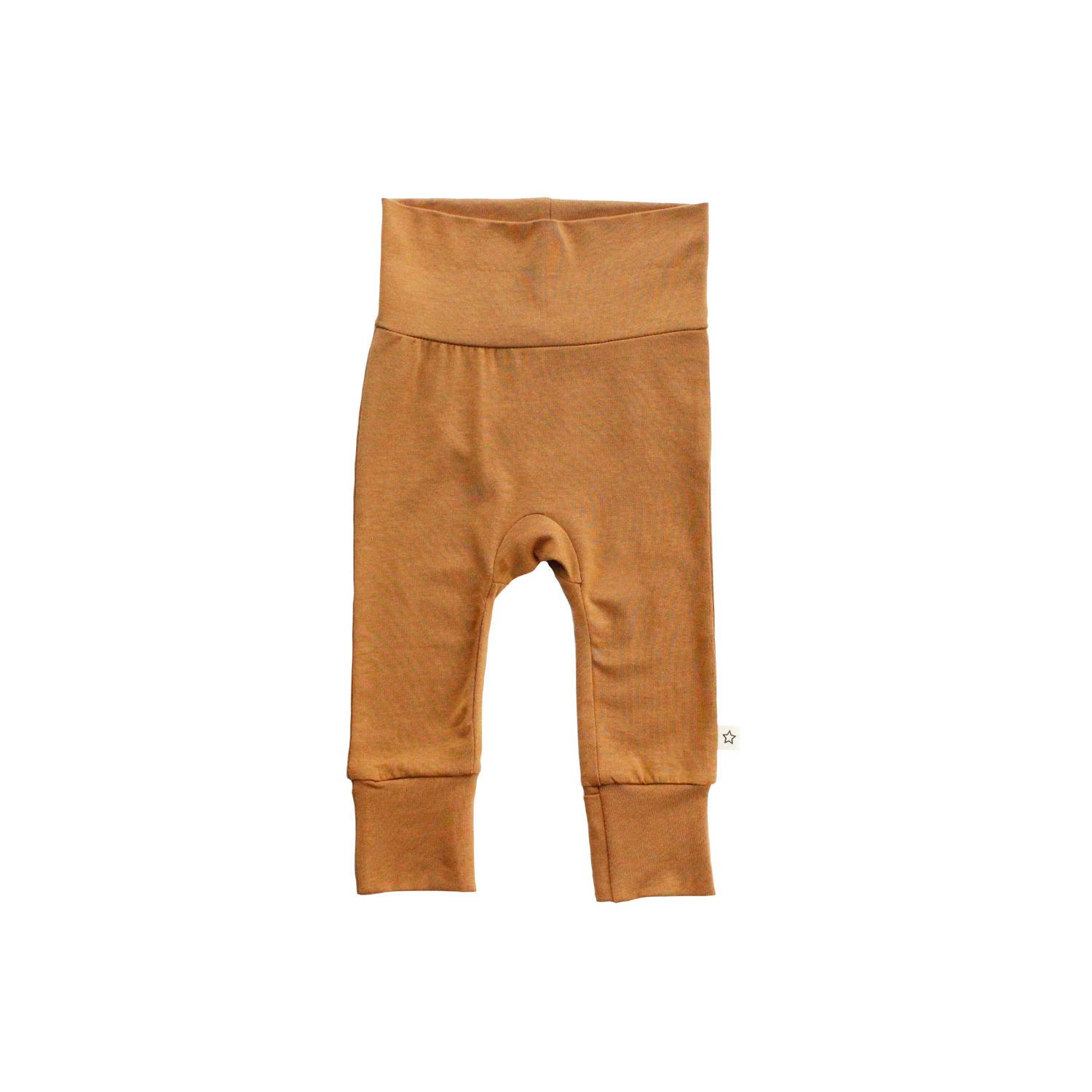 Your Wishes newborn baby high waist regular fit broek Nesse camel Bruin Modal (duurzaam materiaal) 50