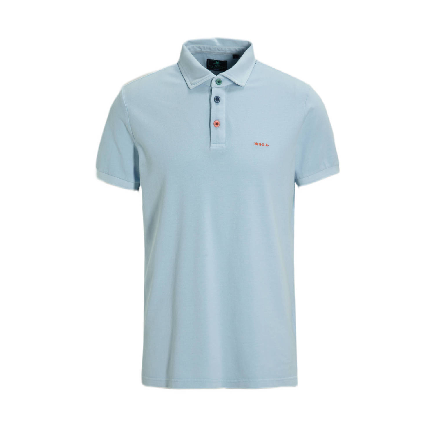 New Zealand Auckland regular fit polo Tukituki met logo rhythm blue