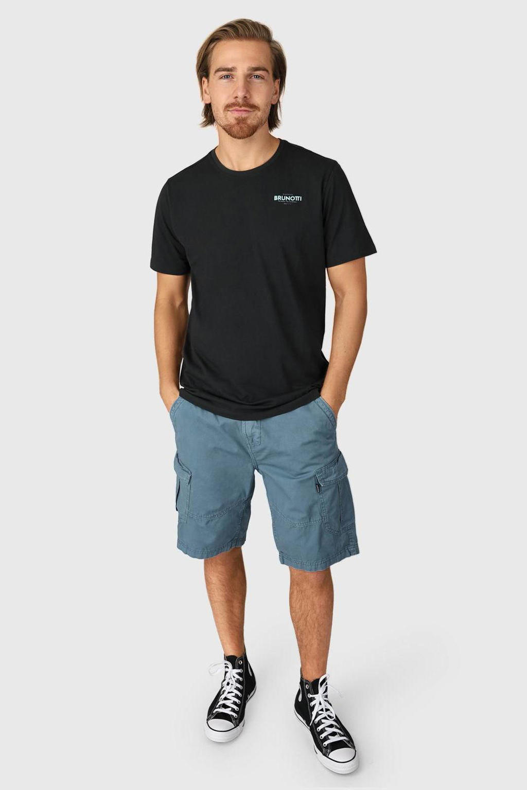 Brunotti cargoshort Caldo grijsblauw