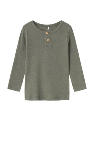 longsleeve NMMKAB olijfgroen