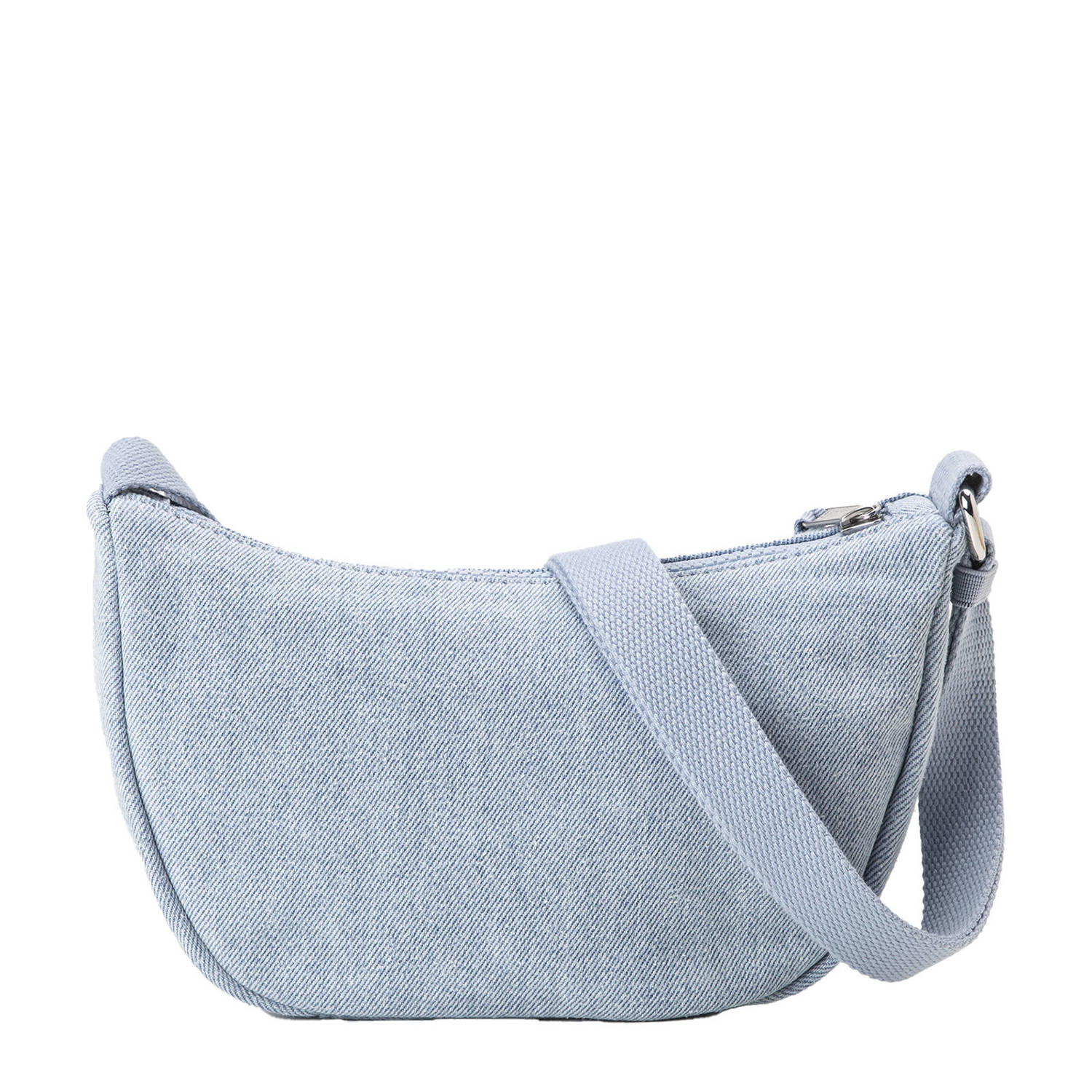 Levi's denim crossbody tas blauw