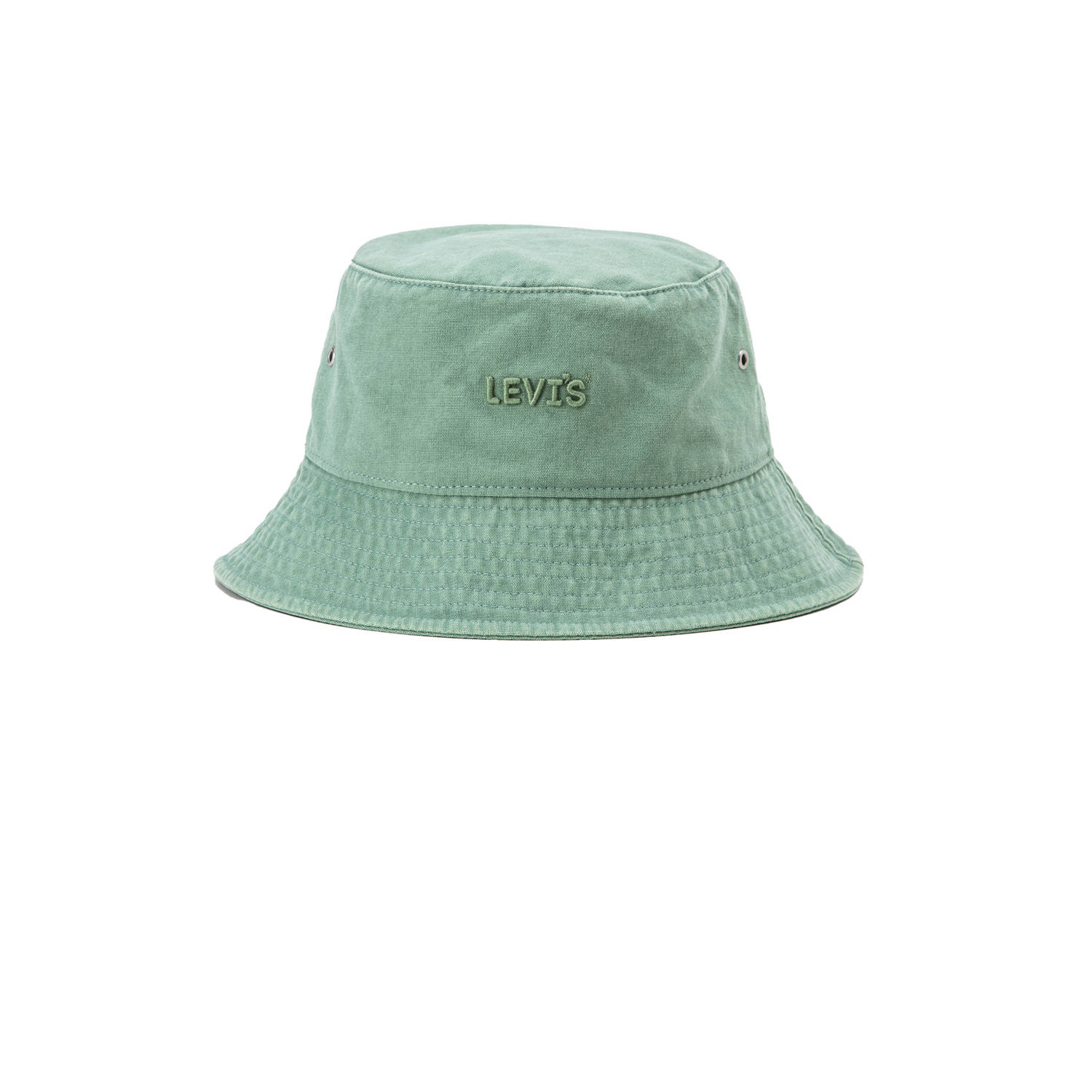 Levi's bucket hat met logo lichtgroen