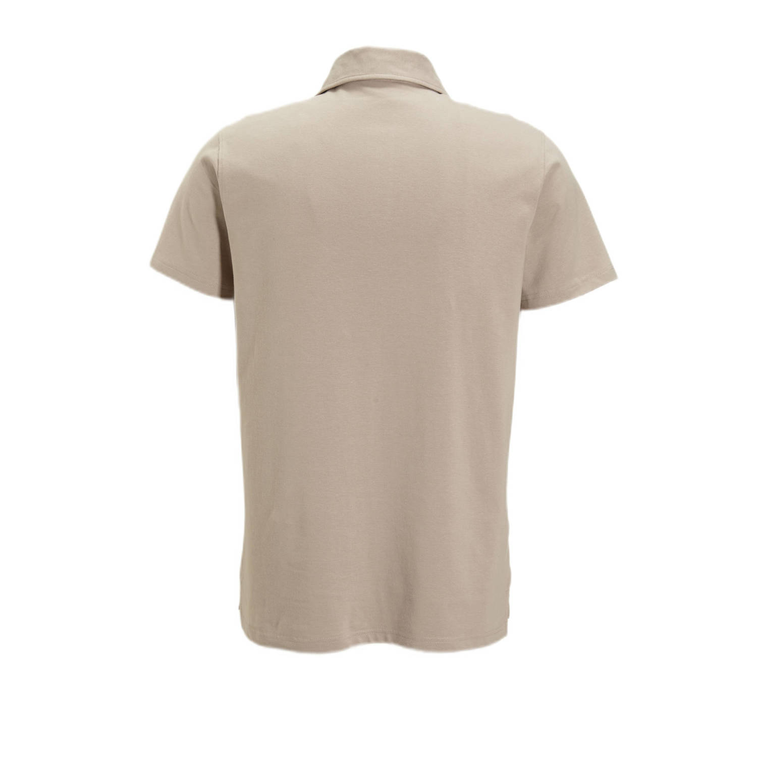 anytime slim jersey polo beige