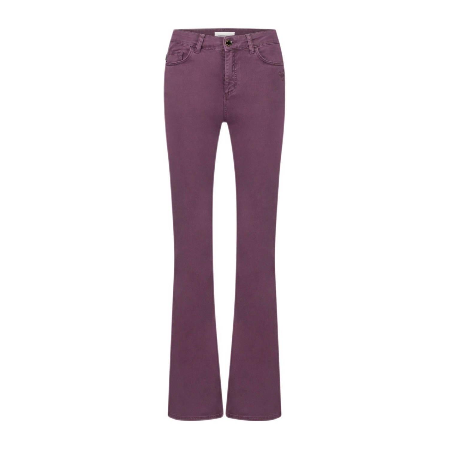 Fabienne Chapot Flare Denim Broek Purple Dames