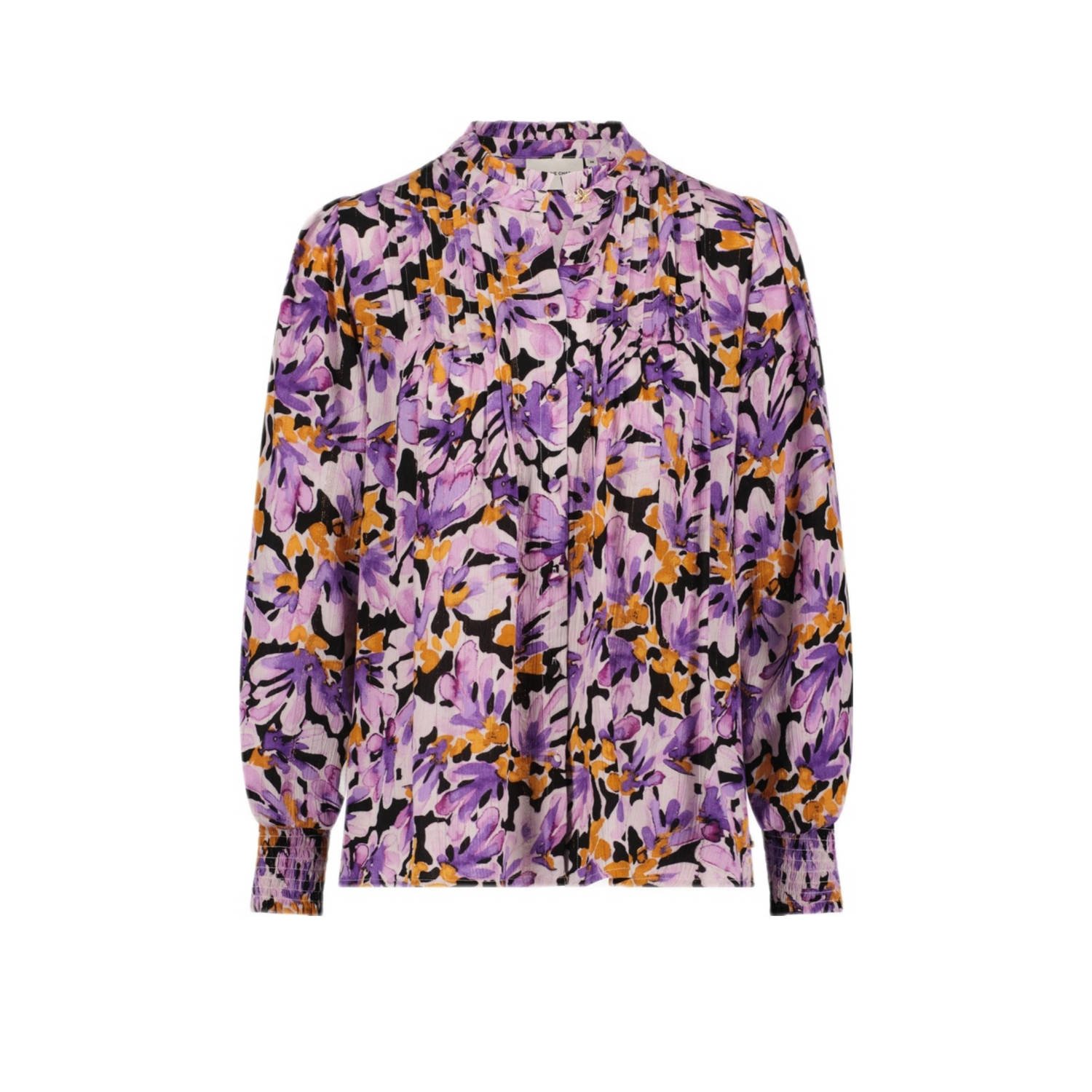 Fabienne Chapot Lucky Blouse met knoopsluiting Purple Dames