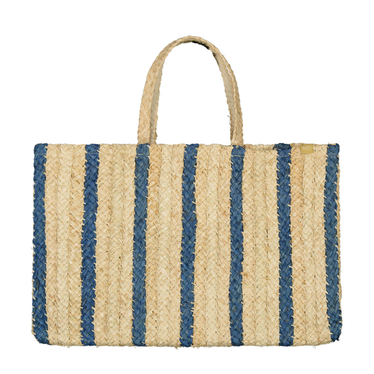 Barts raffia shopper Makemo naturel blauw