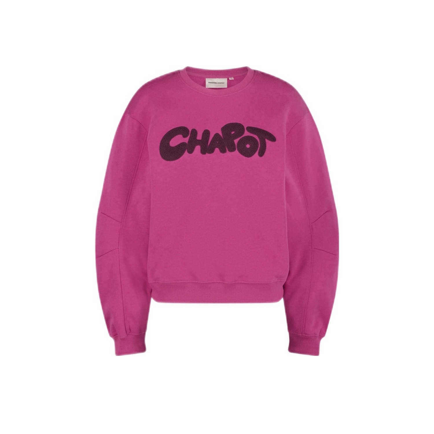 Fabienne Chapot sweater Pam met tekst roze