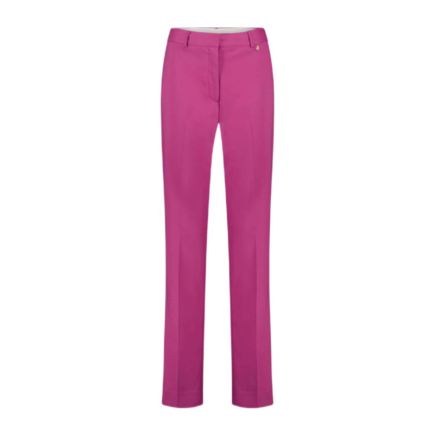 Fabienne Chapot Hoge taille stretchbroek met zakken Pink Dames