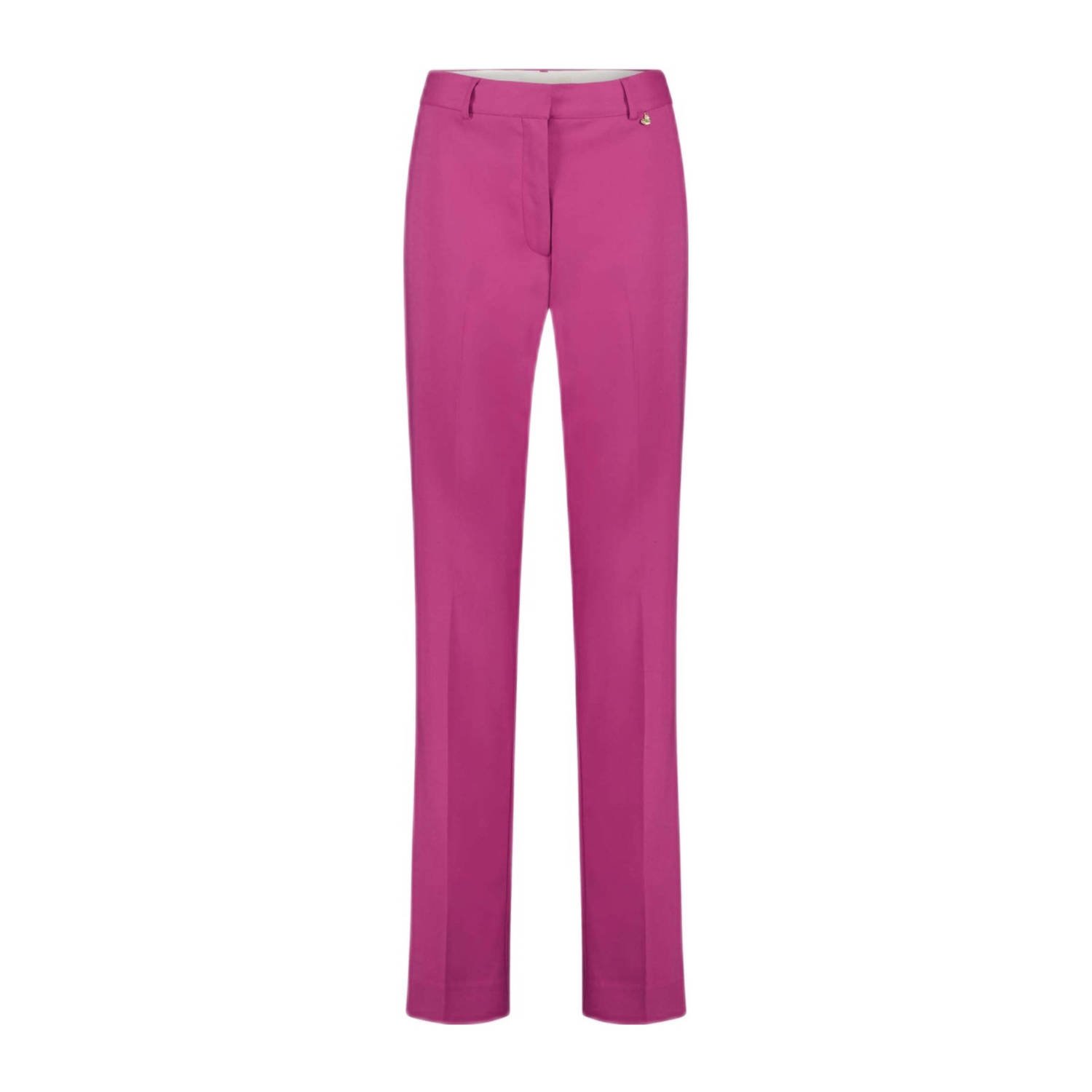 Fabienne Chapot Hoge taille stretchbroek met zakken Pink Dames