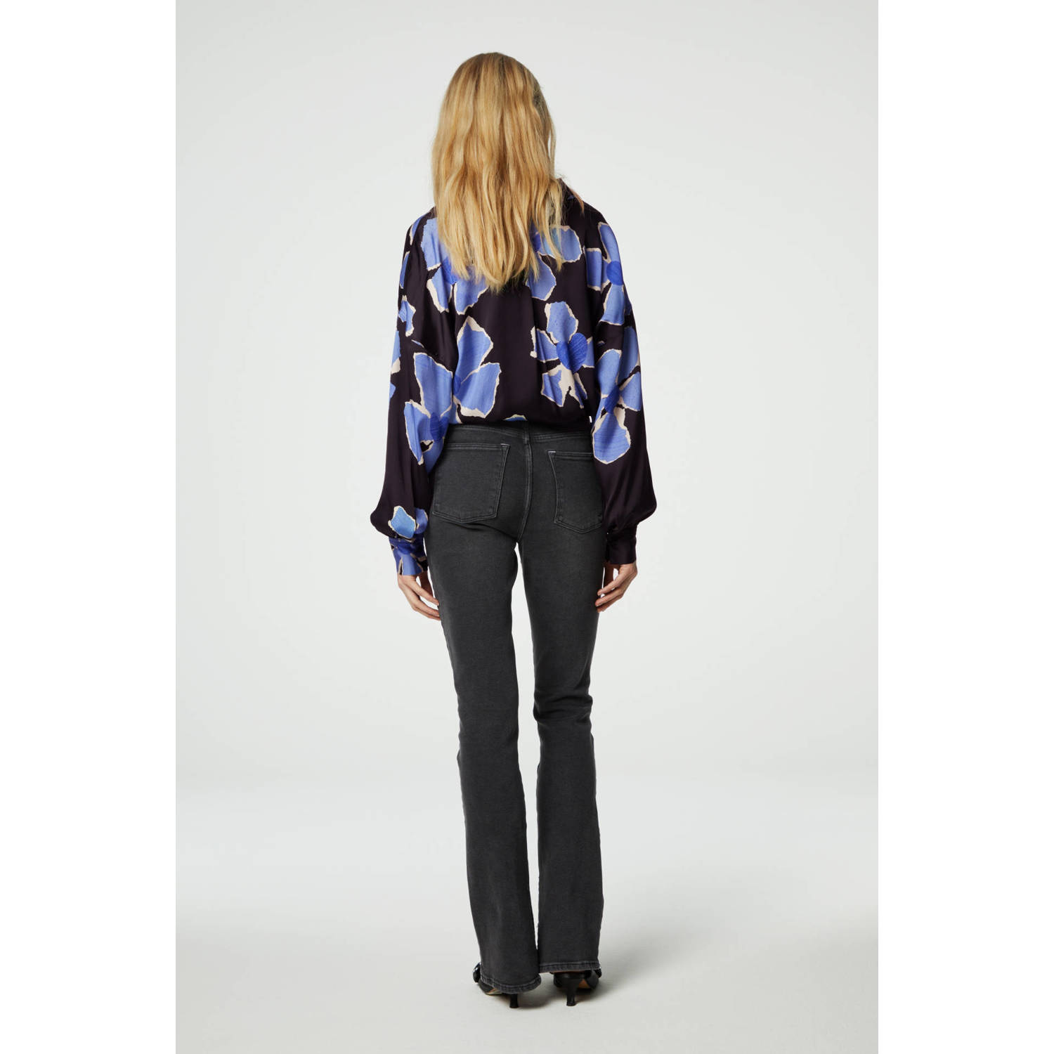 Fabienne Chapot gebloemde blouse Gabriel zwart blauw