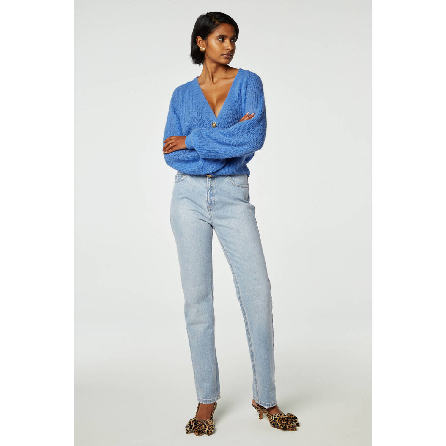 Fabienne Chapot straight jeans Lola light blue denim