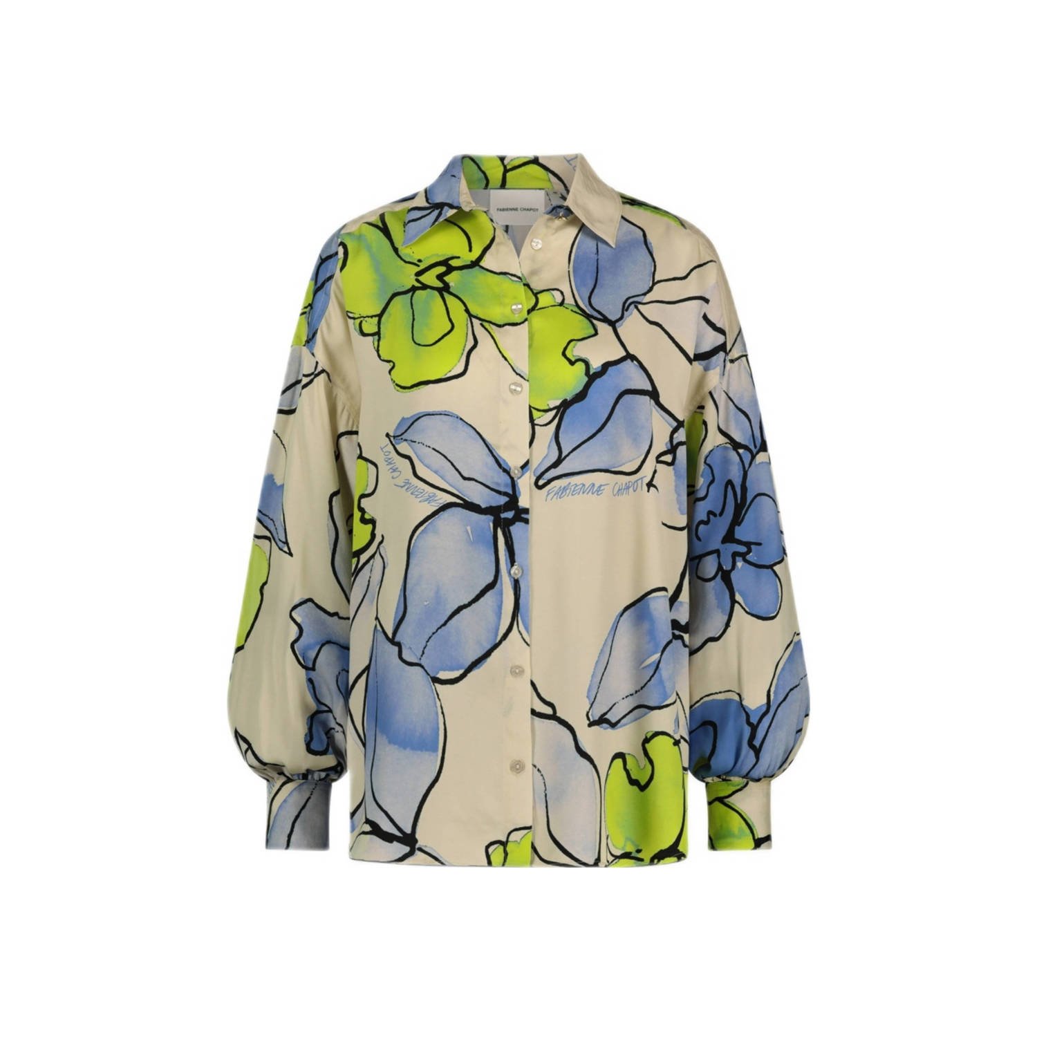 Fabienne Chapot Gabriel Blouse Crème Wit Blue Fairytale Multicolor Dames