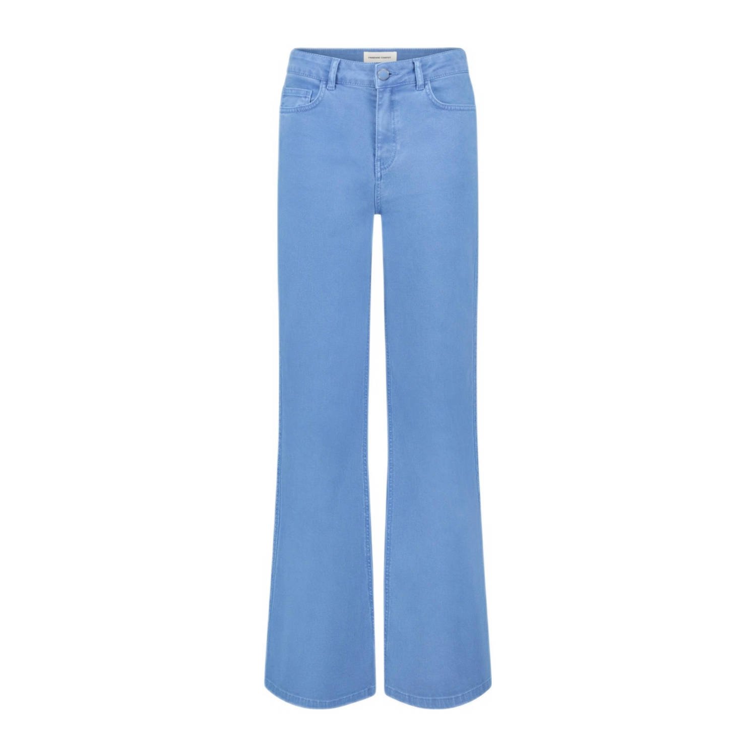 Fabienne Chapot high waist wide leg jeans lichtblauw