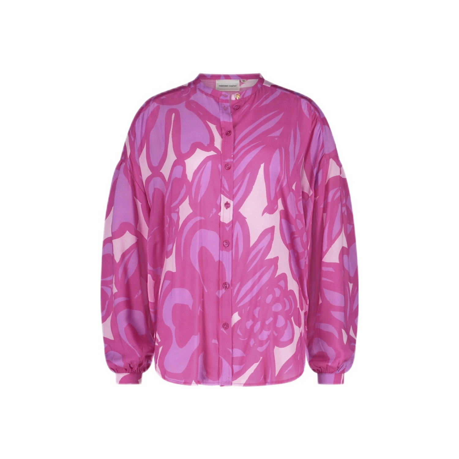 Fabienne Chapot blouse Lexi met all over print roze donkerroze