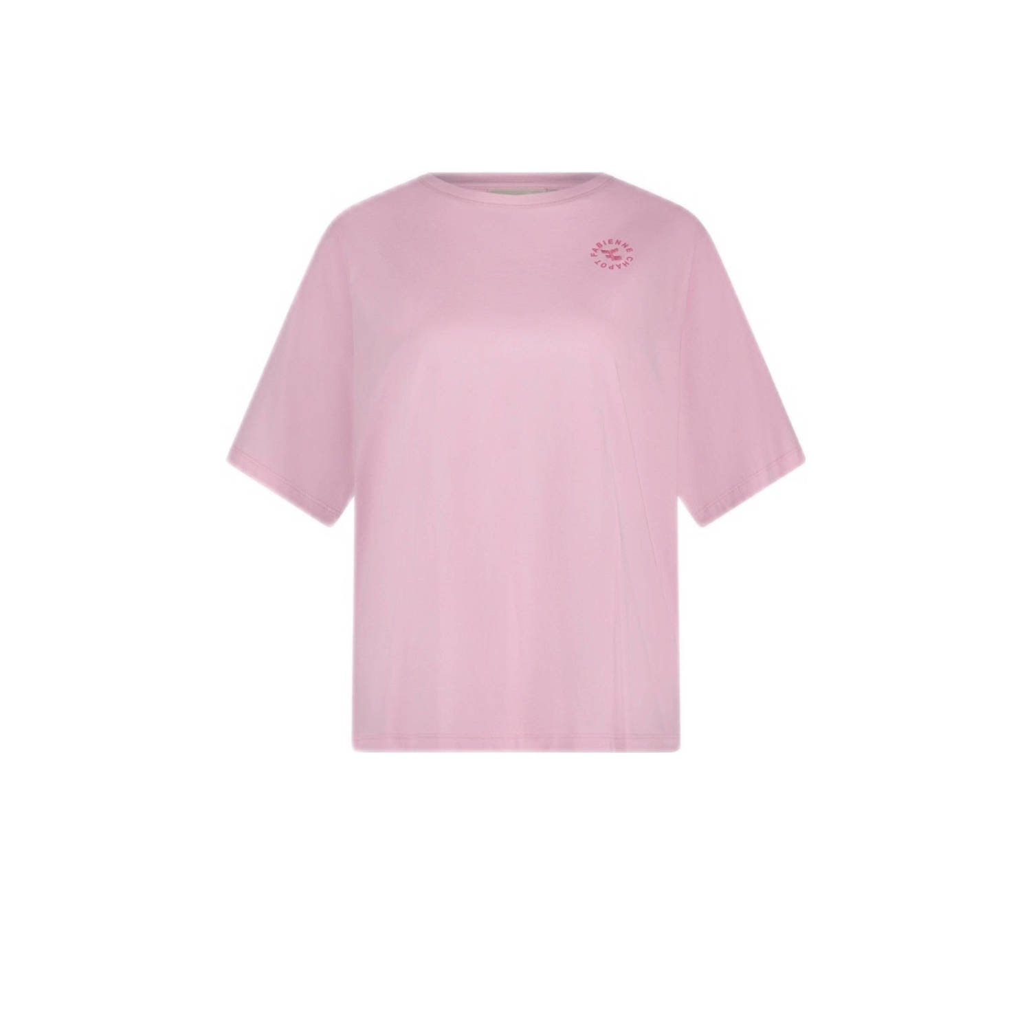 Fabienne Chapot T-shirt Fay met printopdruk roze