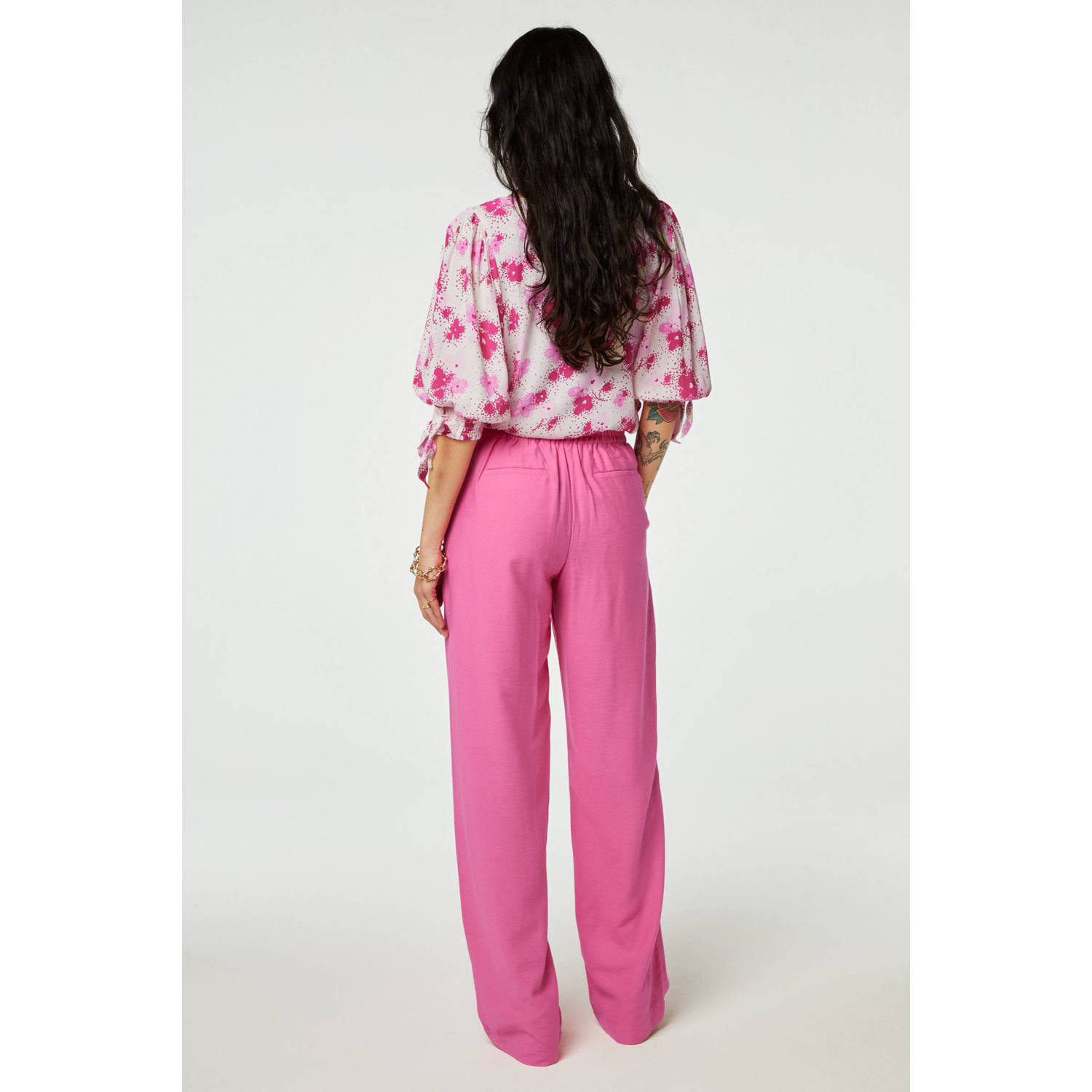 Fabienne Chapot wide leg broek Neale roze