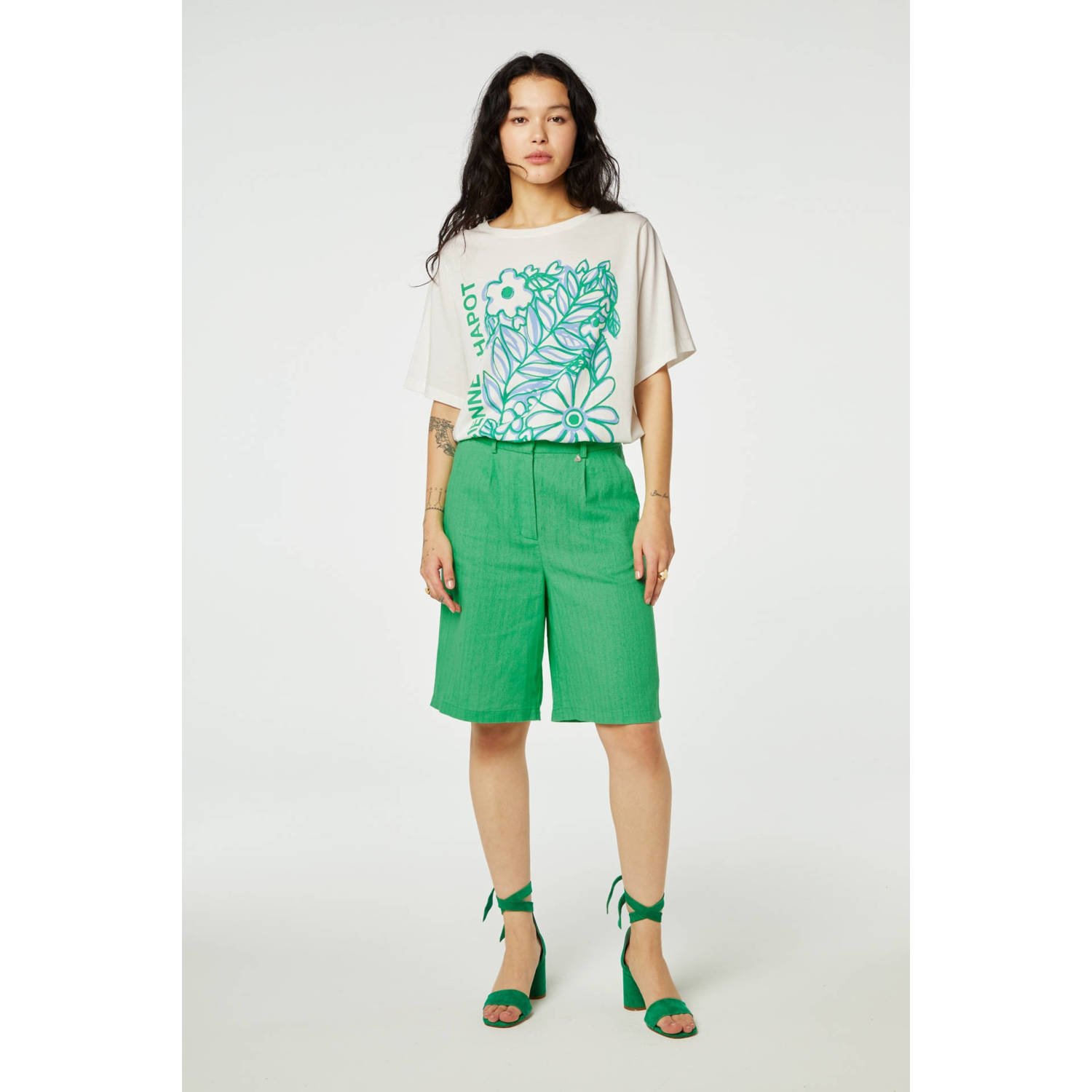 Fabienne Chapot Julia Shorts Bermuda Stijl Green Dames