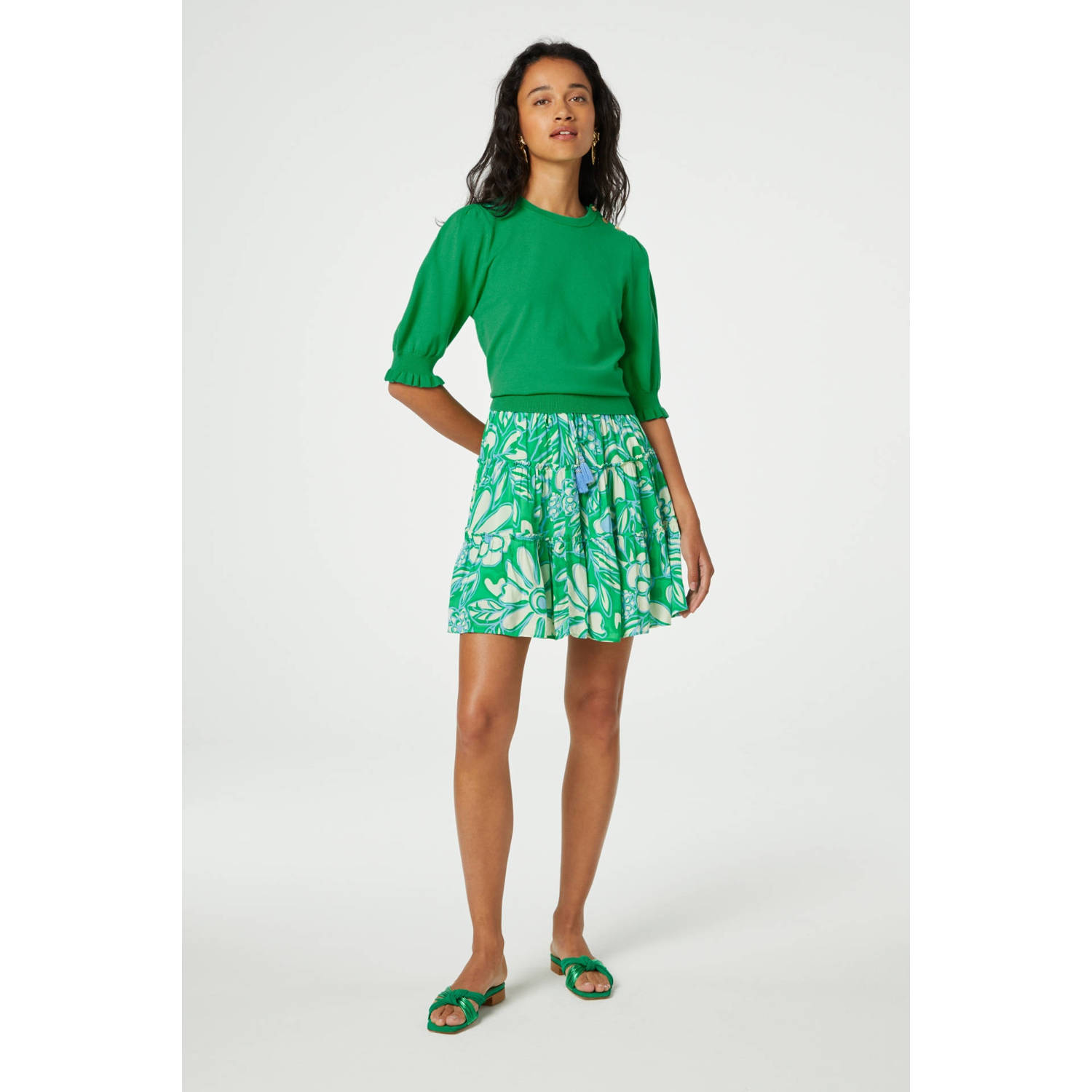 Fabienne Chapot rok groen blauw