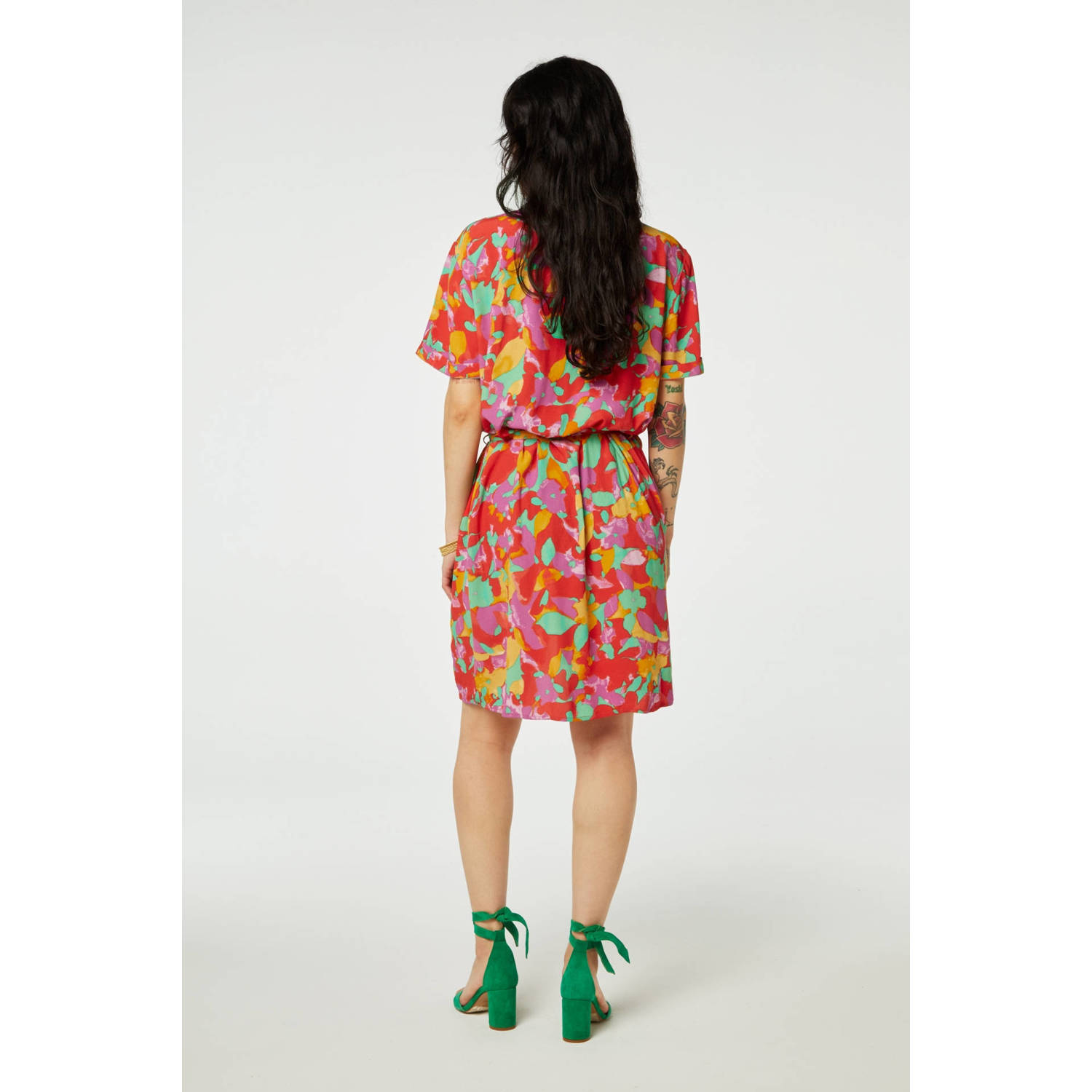 Fabienne Chapot Oversized Bow Belt Boyfriend Dress Multicolor Dames