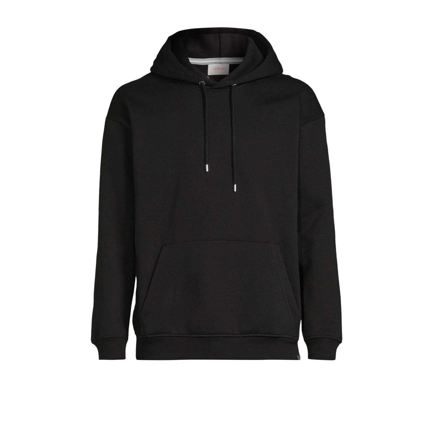 S.Oliver hoodie met backprint zwart