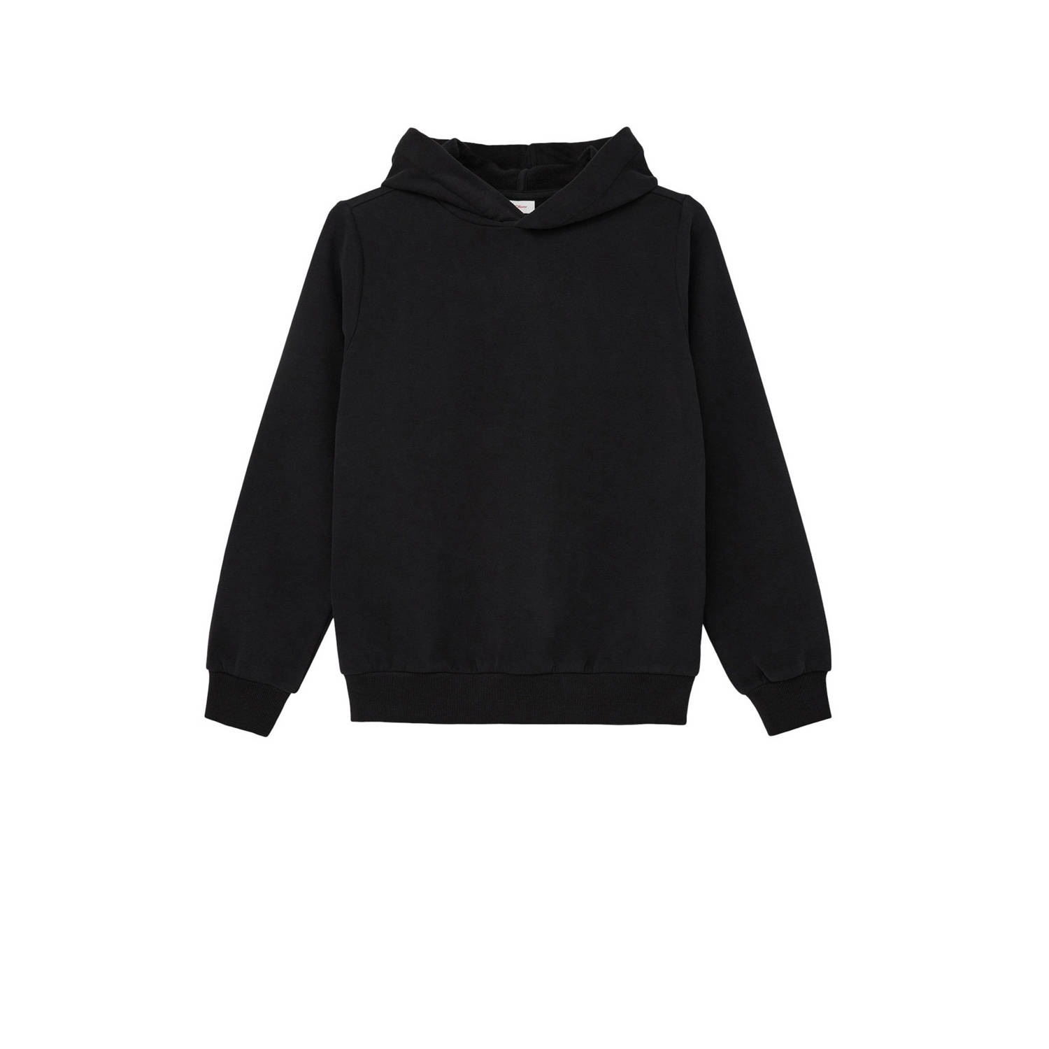 s.Oliver hoodie met backprint zwart paars