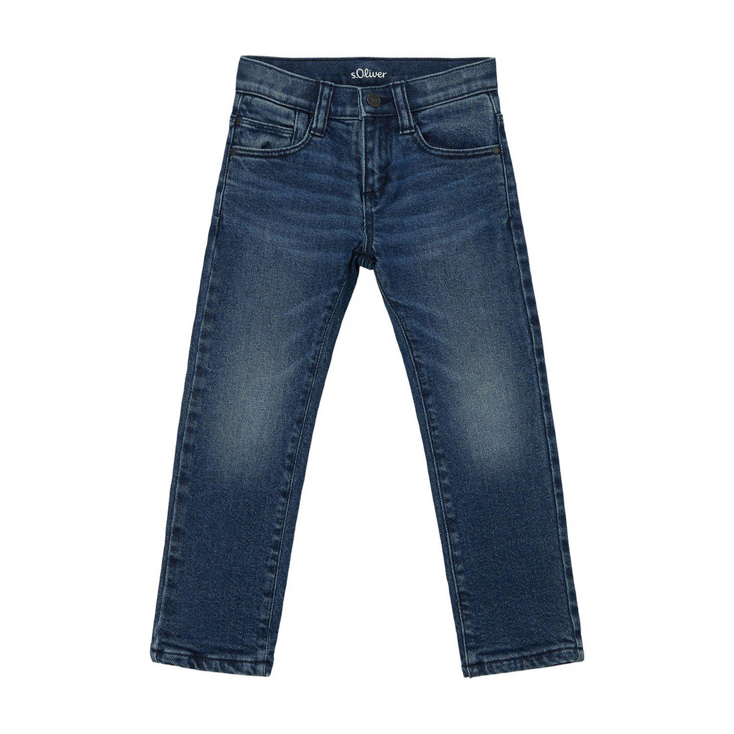 s.Oliver straight fit jeans dark blue denim