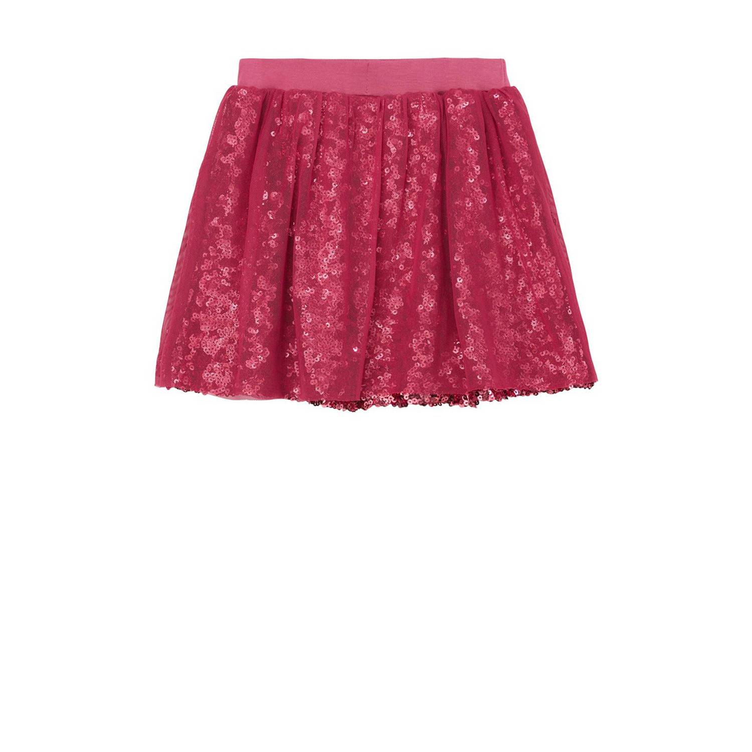 S.Oliver rok met pailletten zuurstokroze Meisjes Polyester Effen 104
