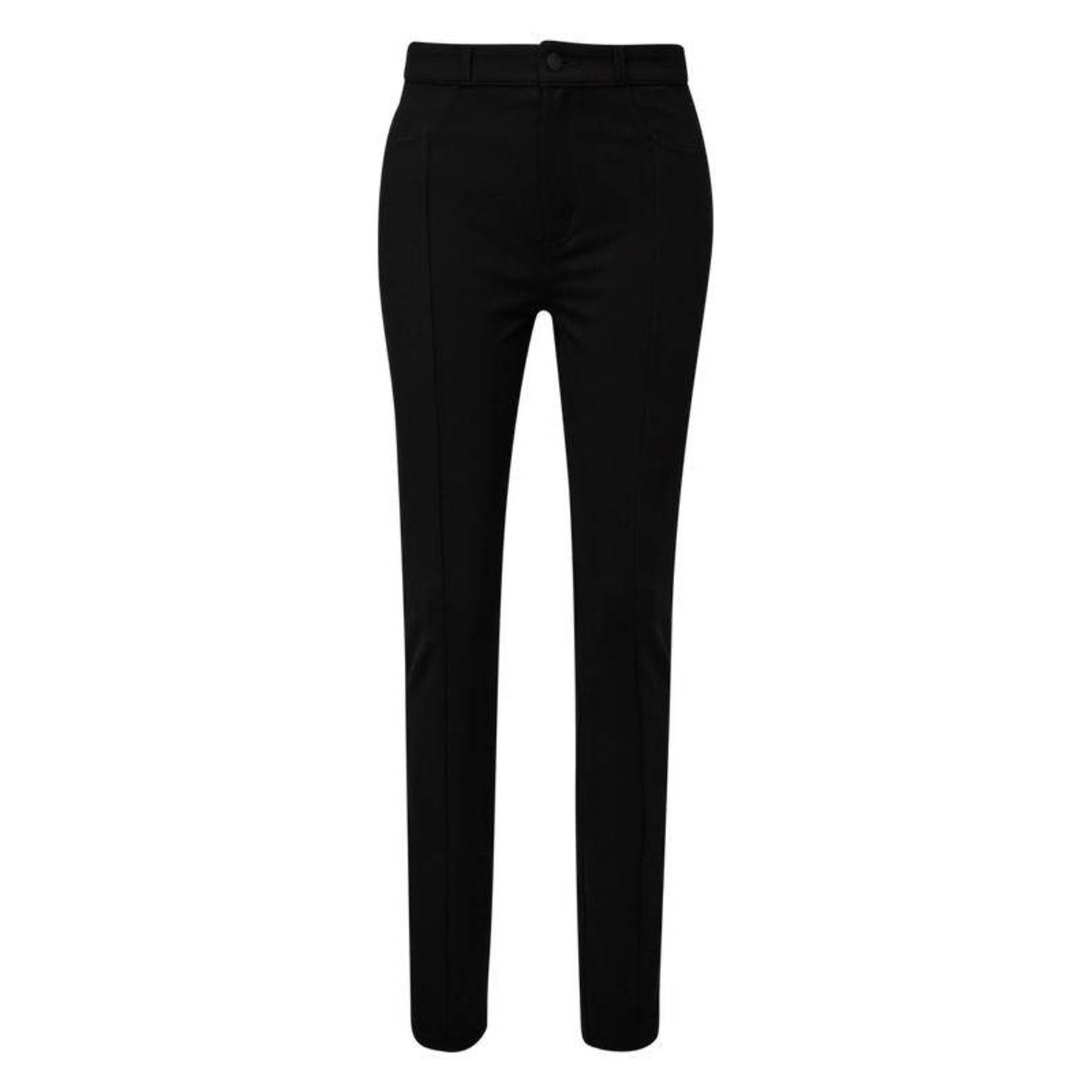 Comma casual identity high waist slim fit legging zwart