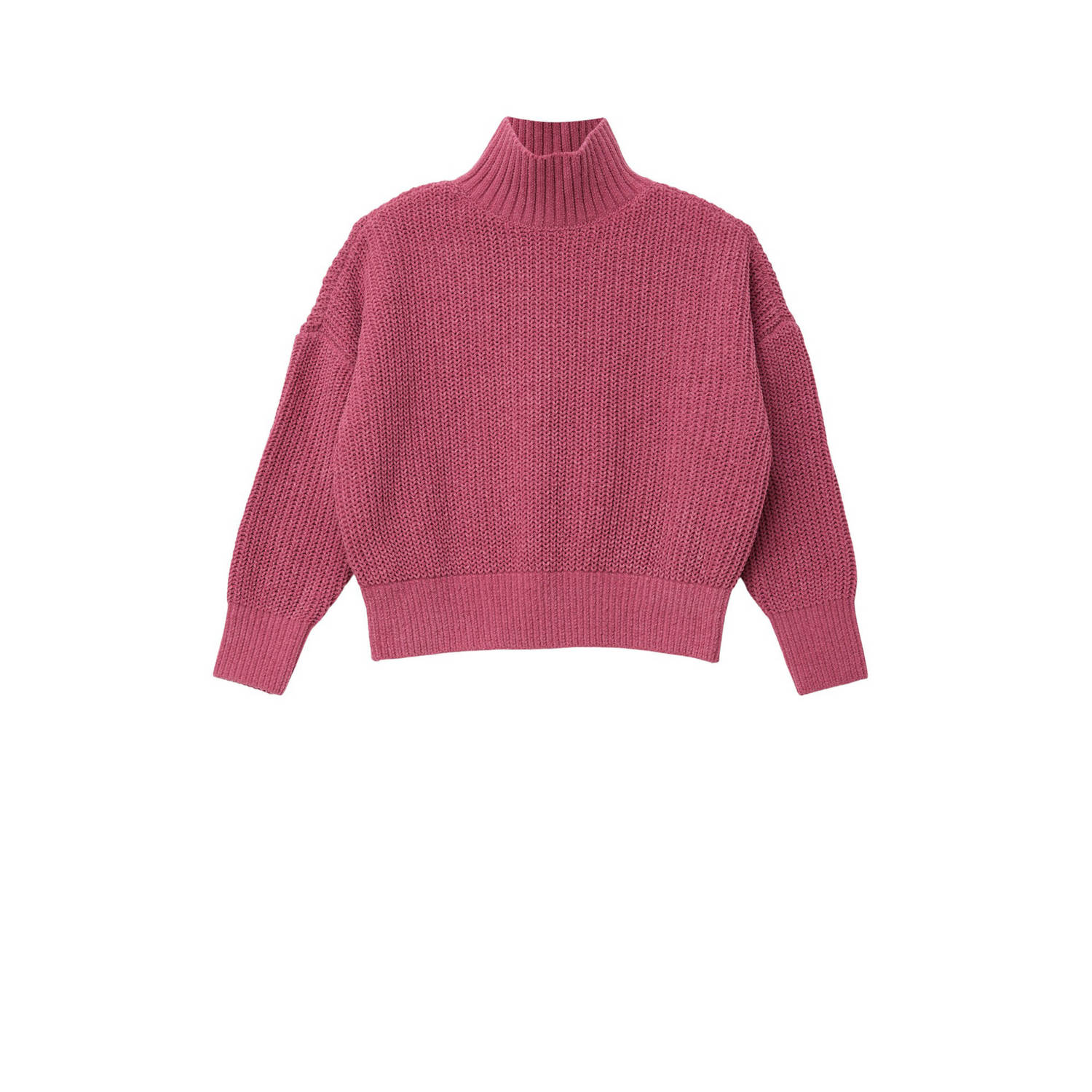 S.Oliver trui roze Meisjes Polyester Opstaande kraag Effen 116 122