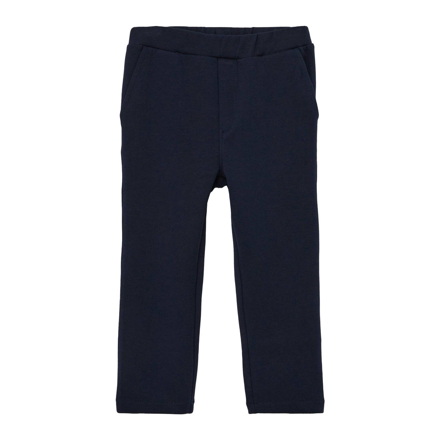 s.Oliver slim fit broek donkerblauw