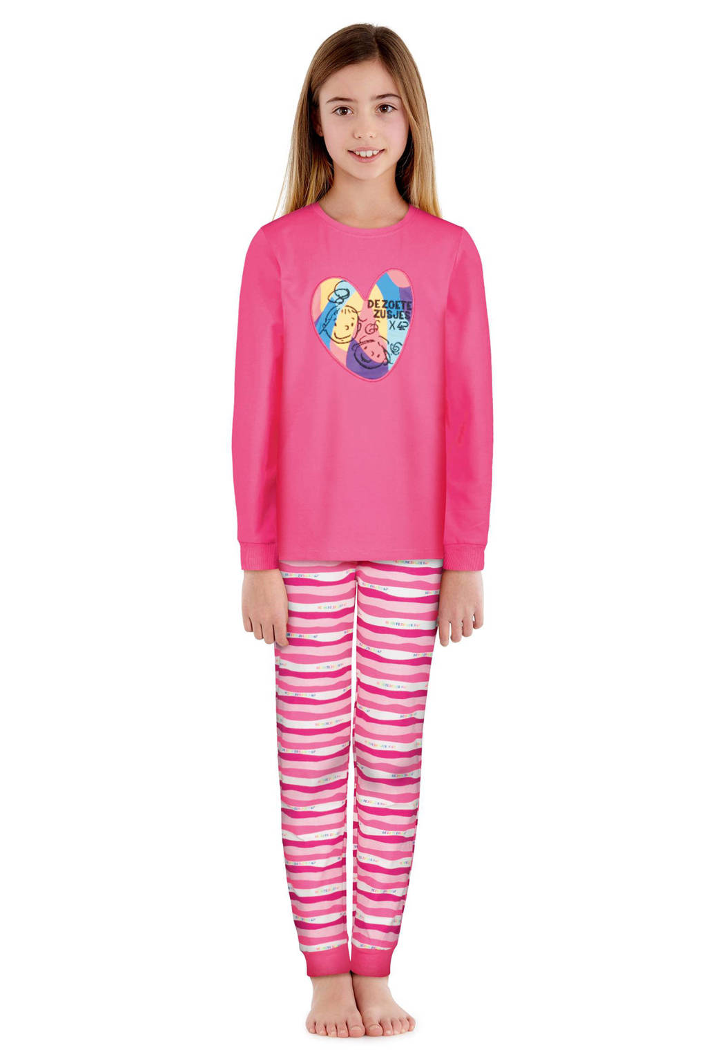 pyjama Jade roze/lichtroze/wit
