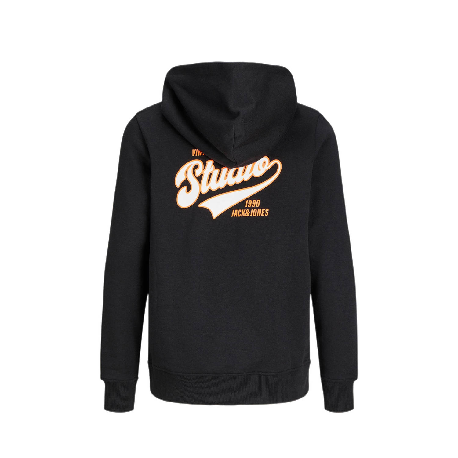 JACK & JONES JUNIOR hoodie JJTREND met backprint zwart