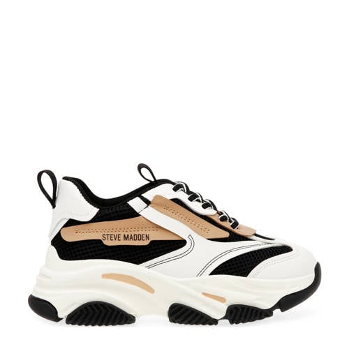 Steve Madden JPossession chunky sneakers zwart/beige afbeelding