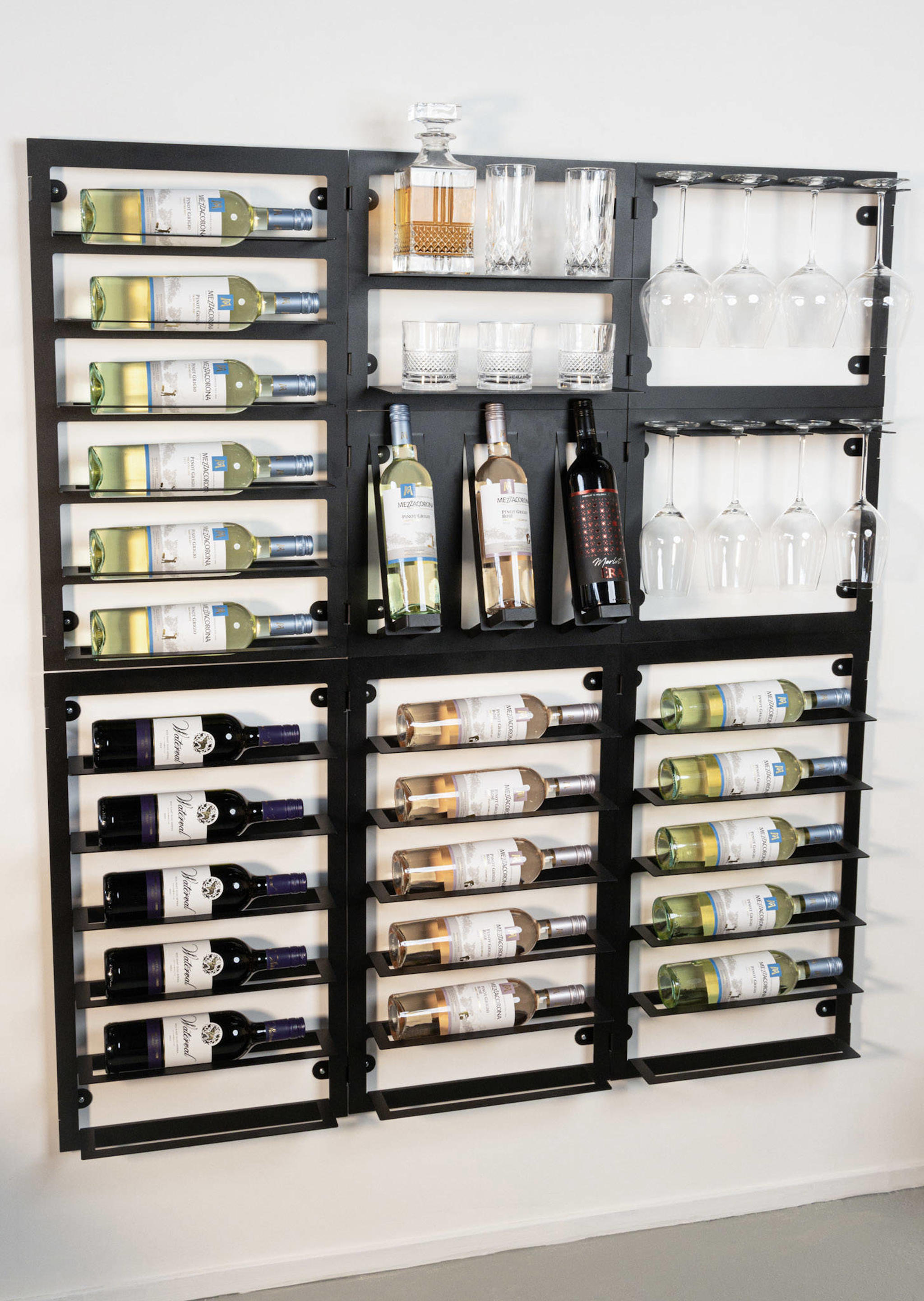 Blackwell Wijnrek - voor 6 flessen - Zwart - Afbeelding 3