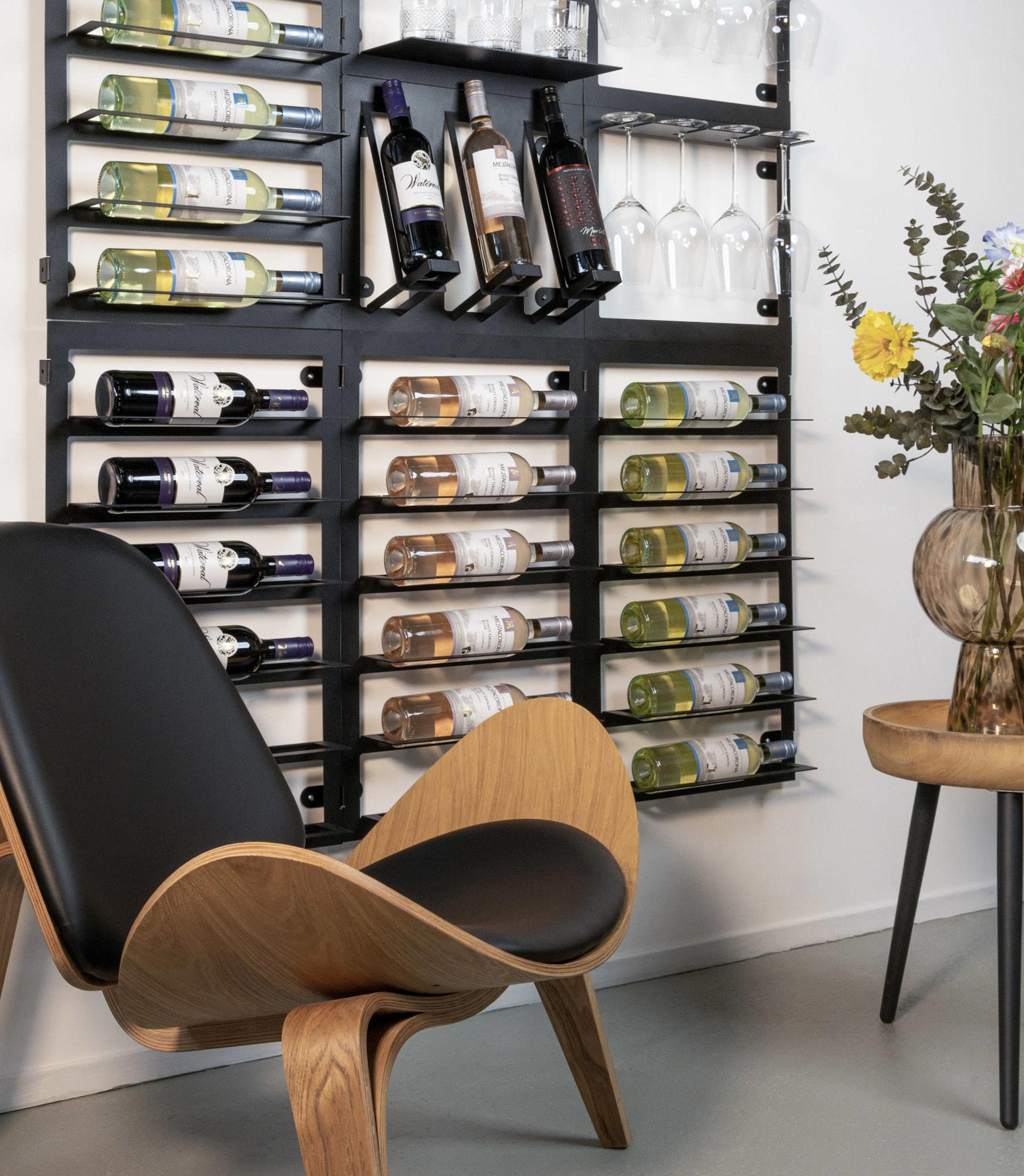 Blackwell Wijnrek - voor 6 flessen - Zwart - Afbeelding 4