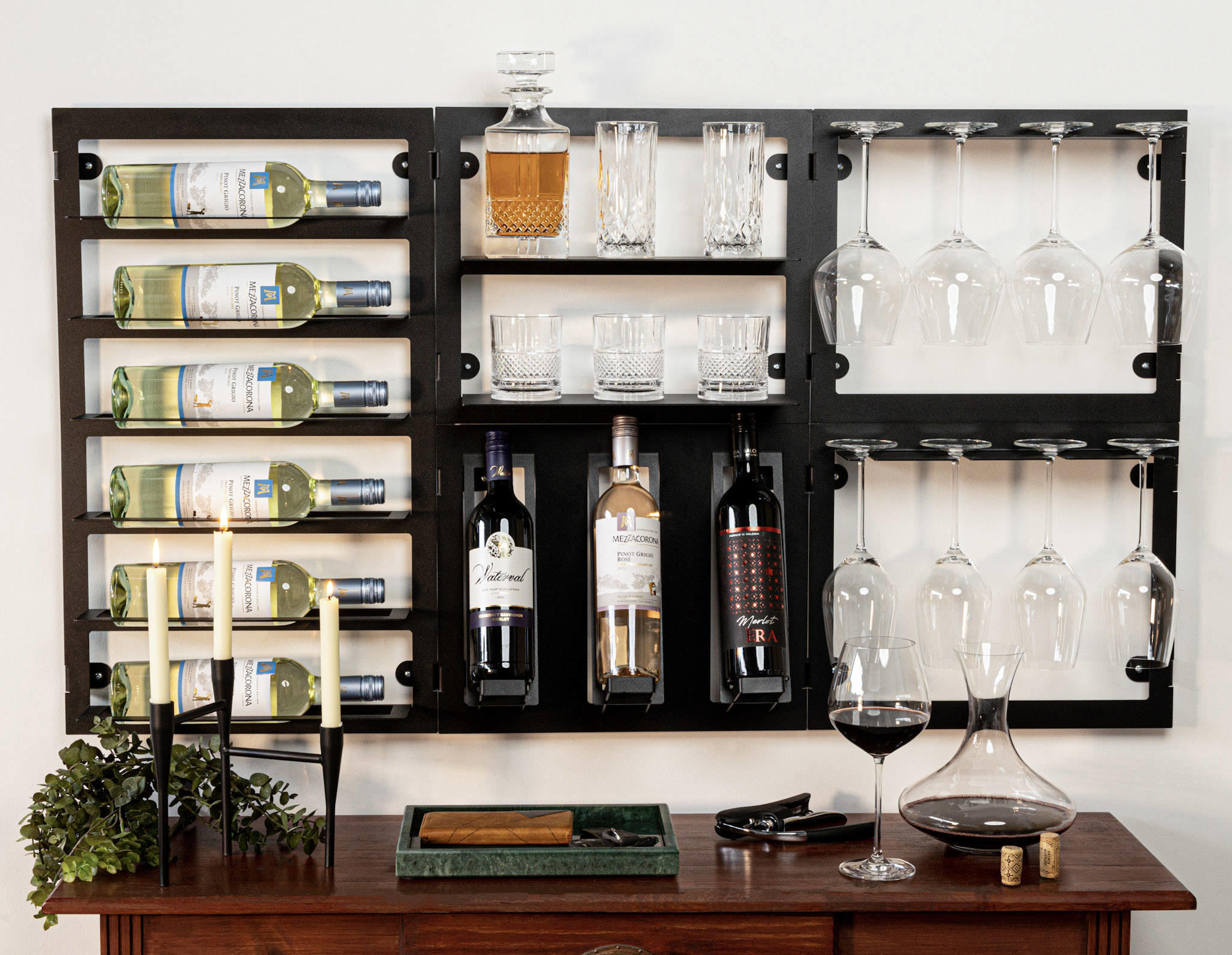 Blackwell Wijnrek - voor 6 flessen - Zwart - Afbeelding 5