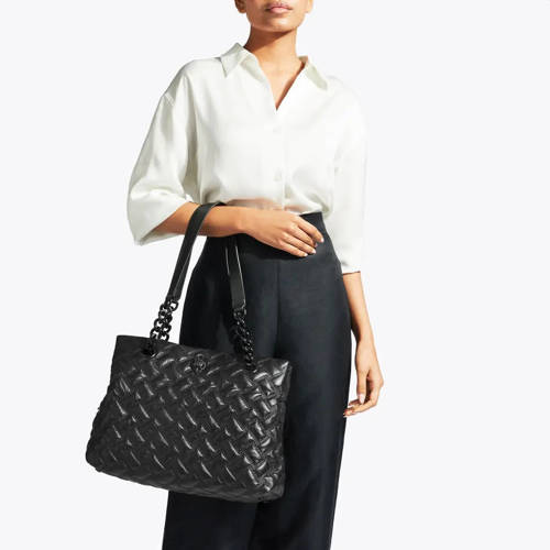 Kurt Geiger leren shopper Kensington Drench zwart afbeelding