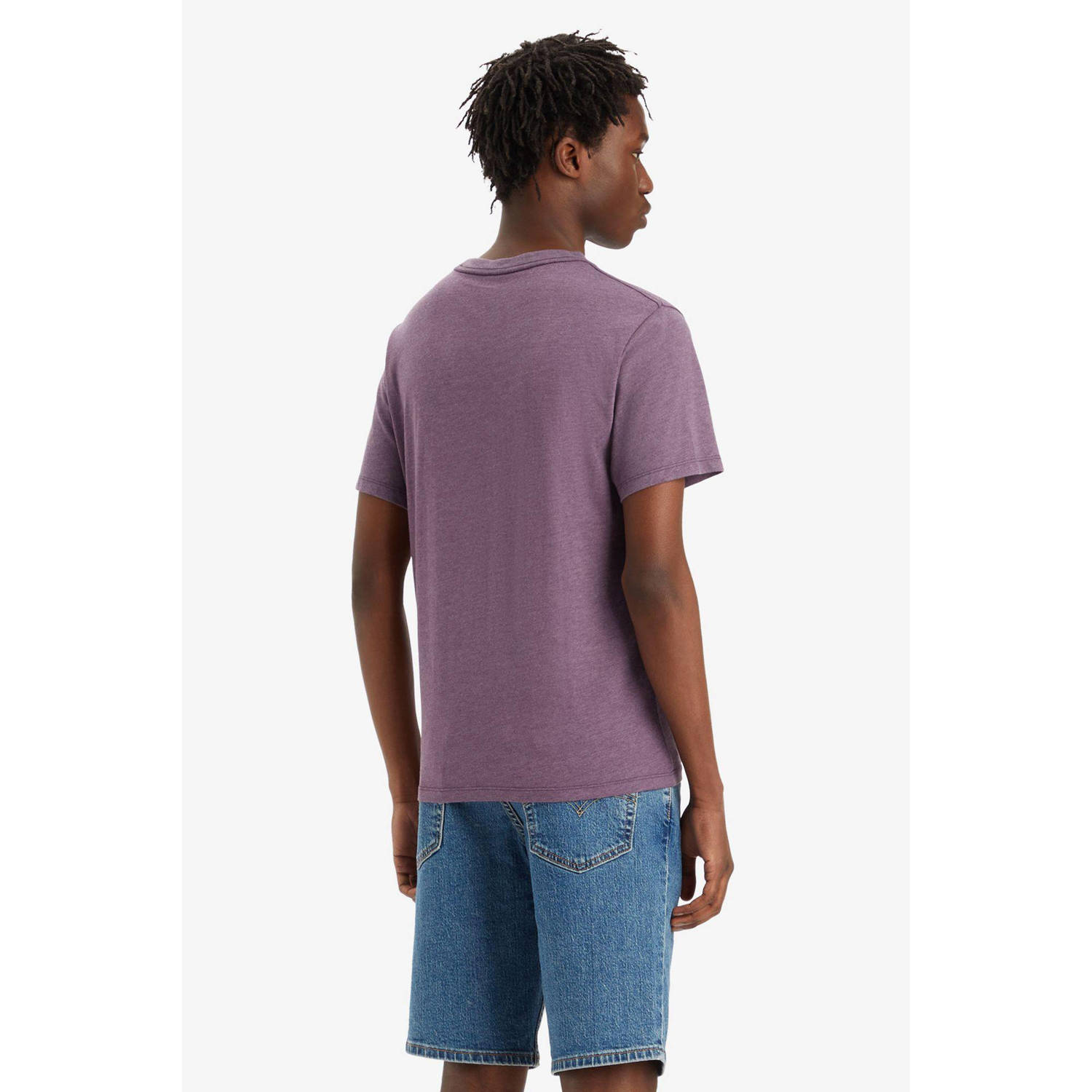 Levi's T-shirt met printopdruk paars