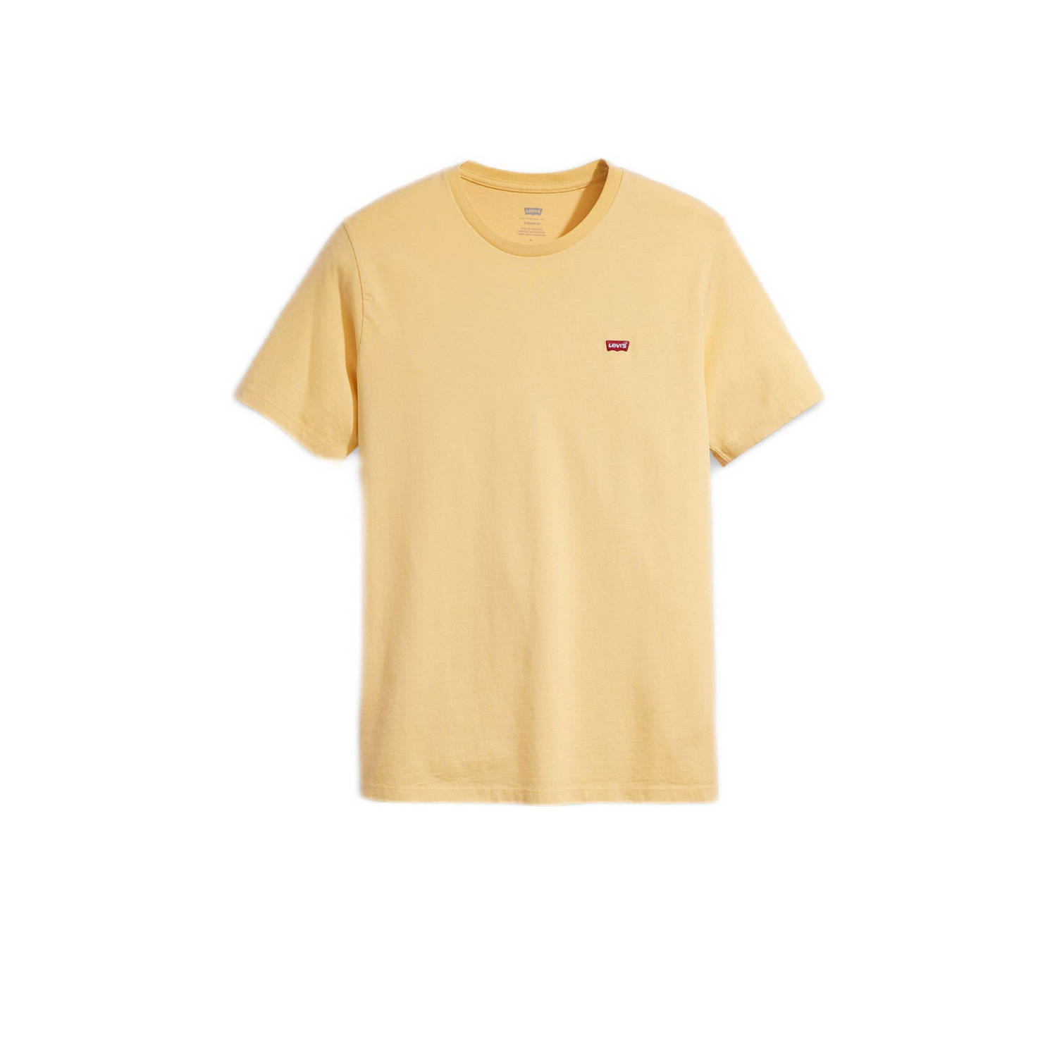 Levi's Gele Katoenen Crew-neck T-shirt met Logo Yellow Heren