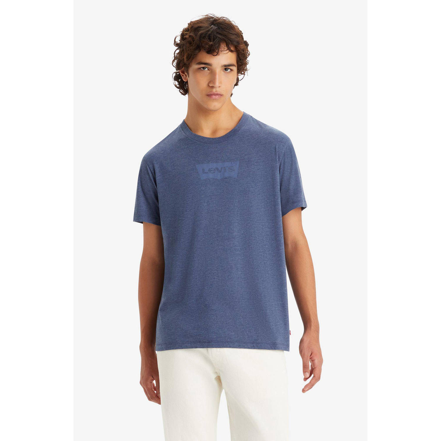 Levi's T-shirt met printopdruk blauw