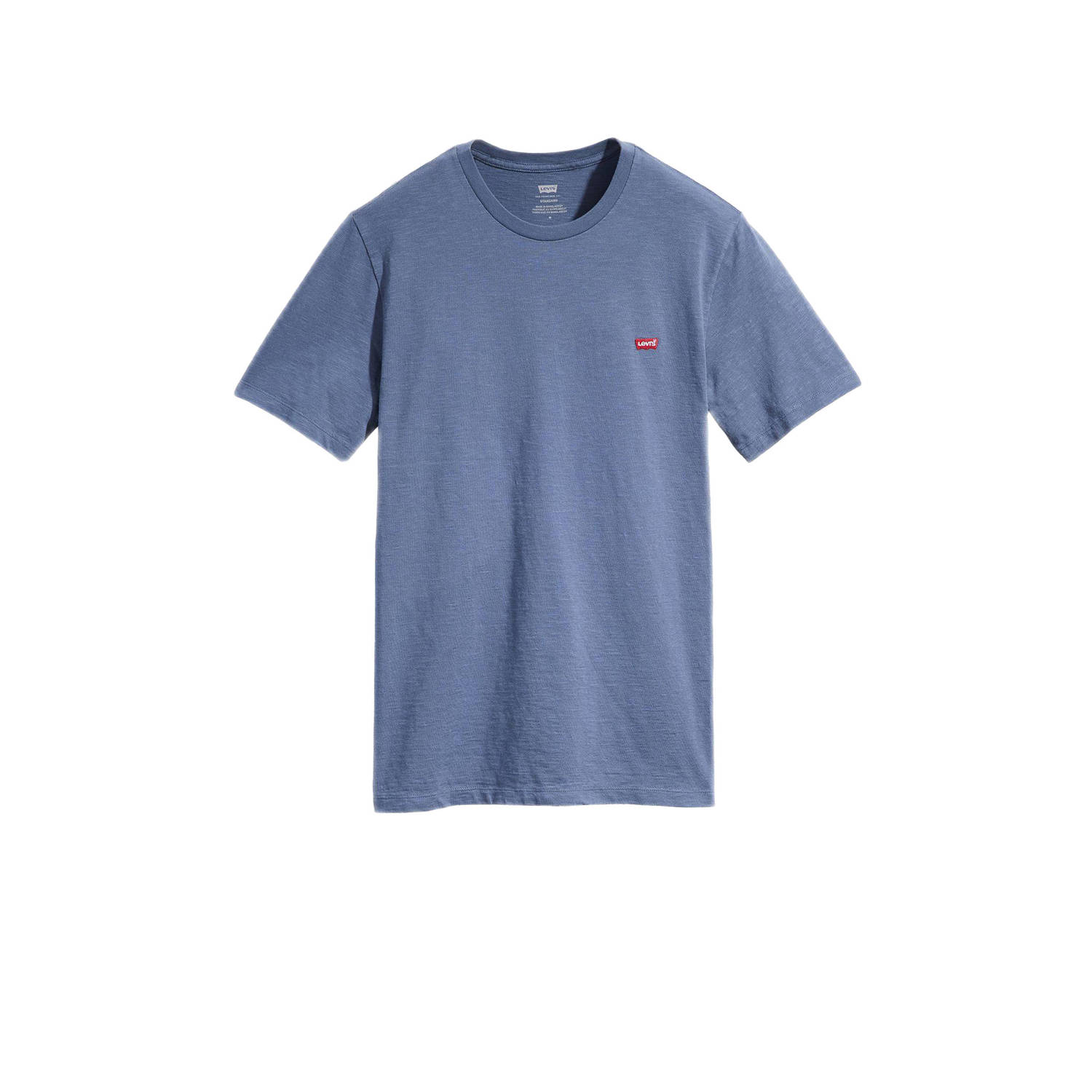 Levi's Blauw Katoenen Crew-neck T-shirt met Logo Blue Heren