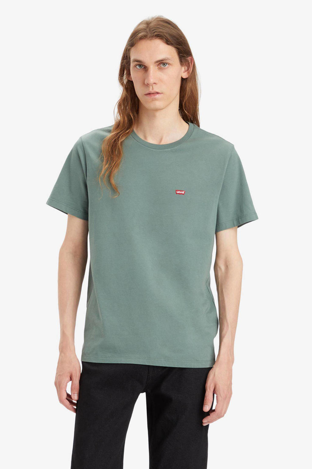 Levi's T-shirt ORIGINAL HOUSEMARK met logo dark forest