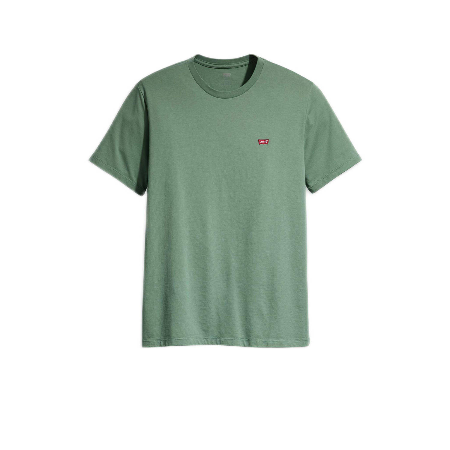 Levi's Groen Katoenen Crew-neck T-shirt met Logo Green Heren