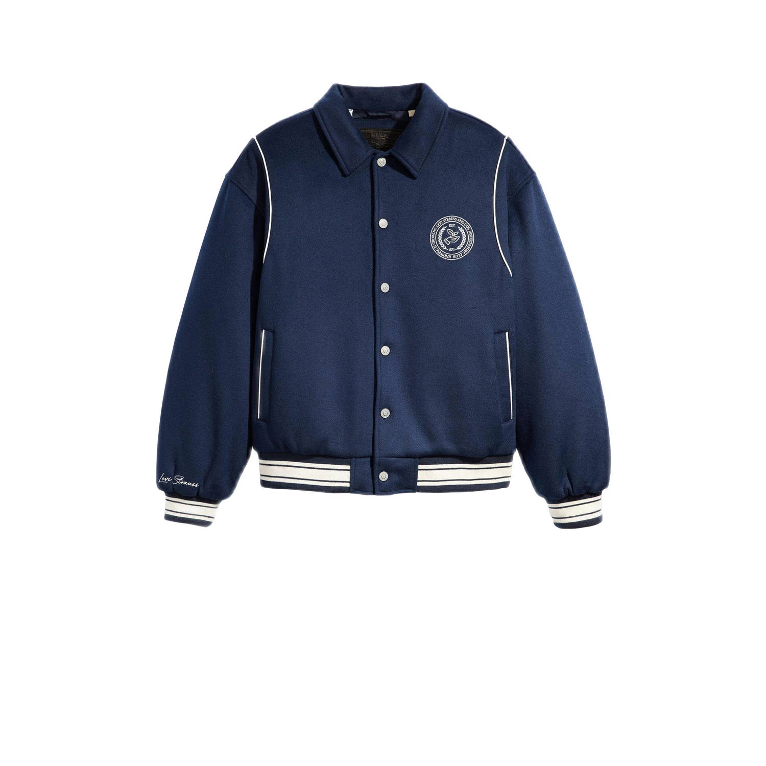 Levi's bomberjack met printopdruk naval academy