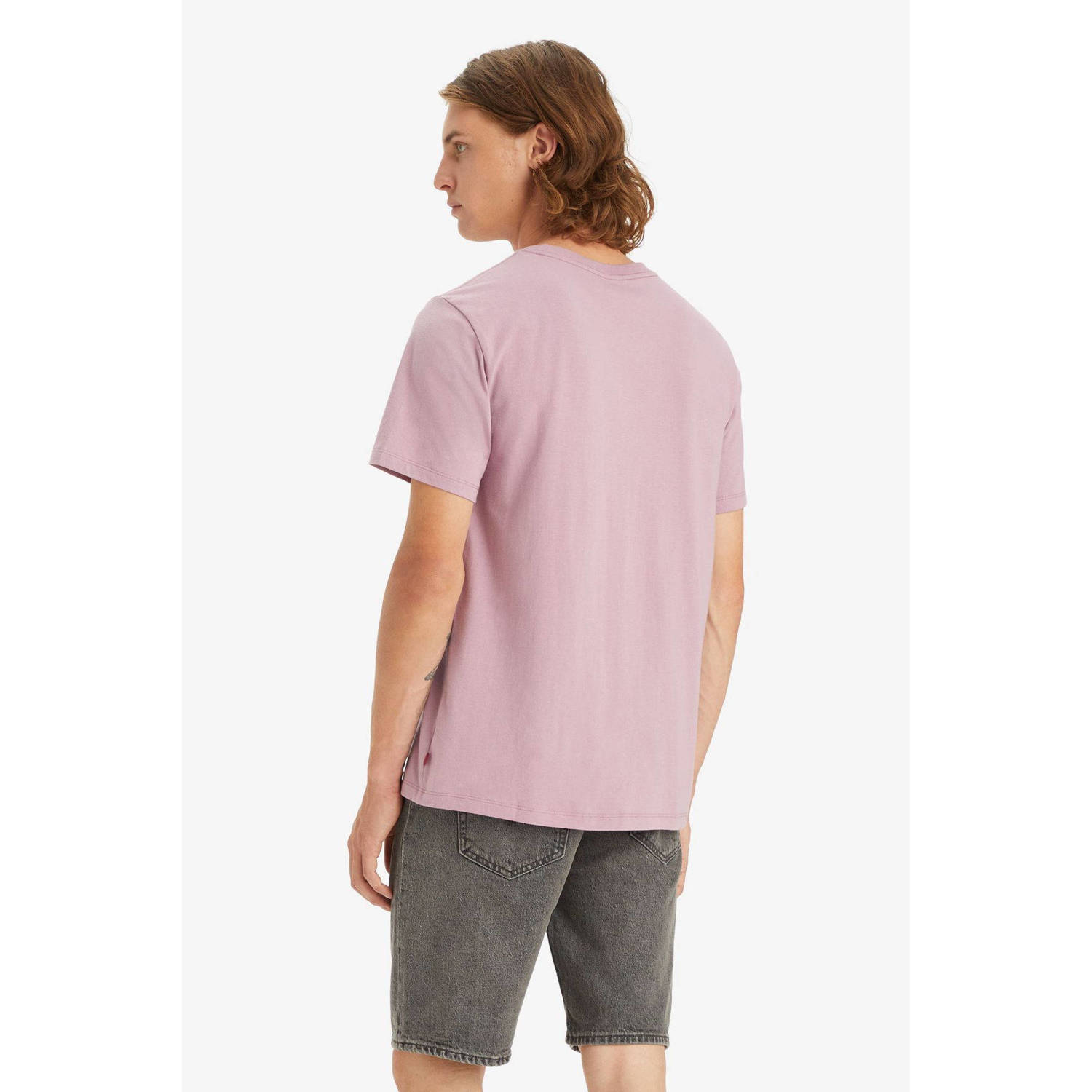 Levi's T-shirt met printopdruk roze