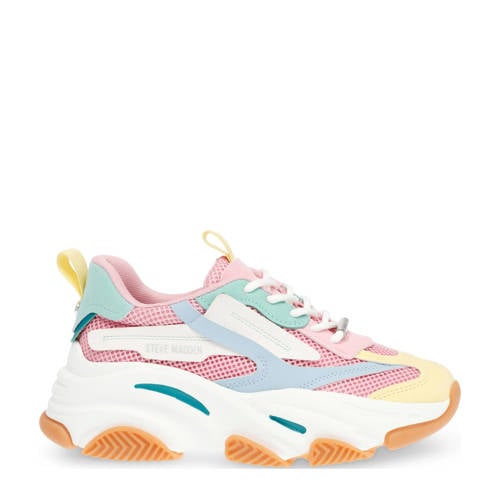 Steve Madden Possession-E chunky sneakers pastel multi afbeelding