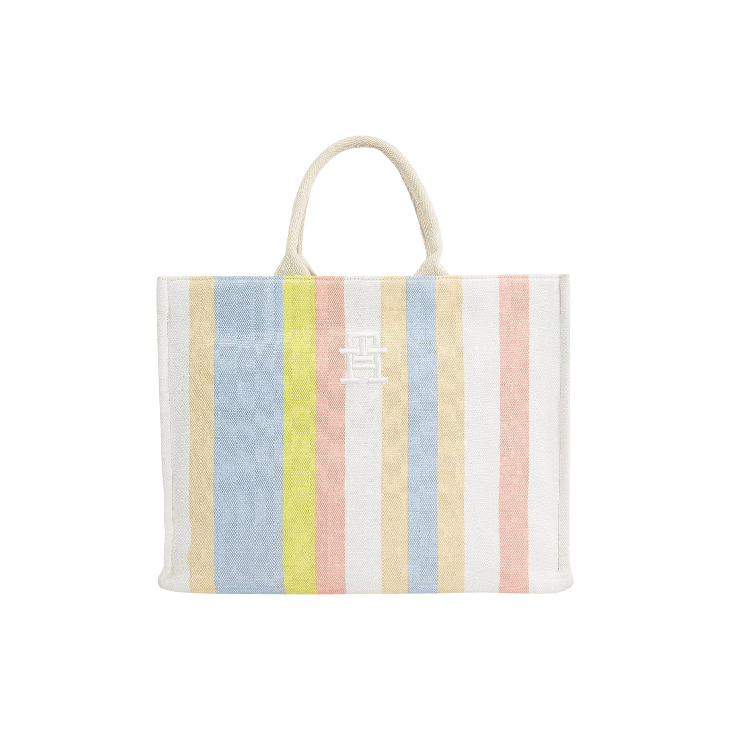 Tommy Hilfiger gestreepte shopper TH Beach multi