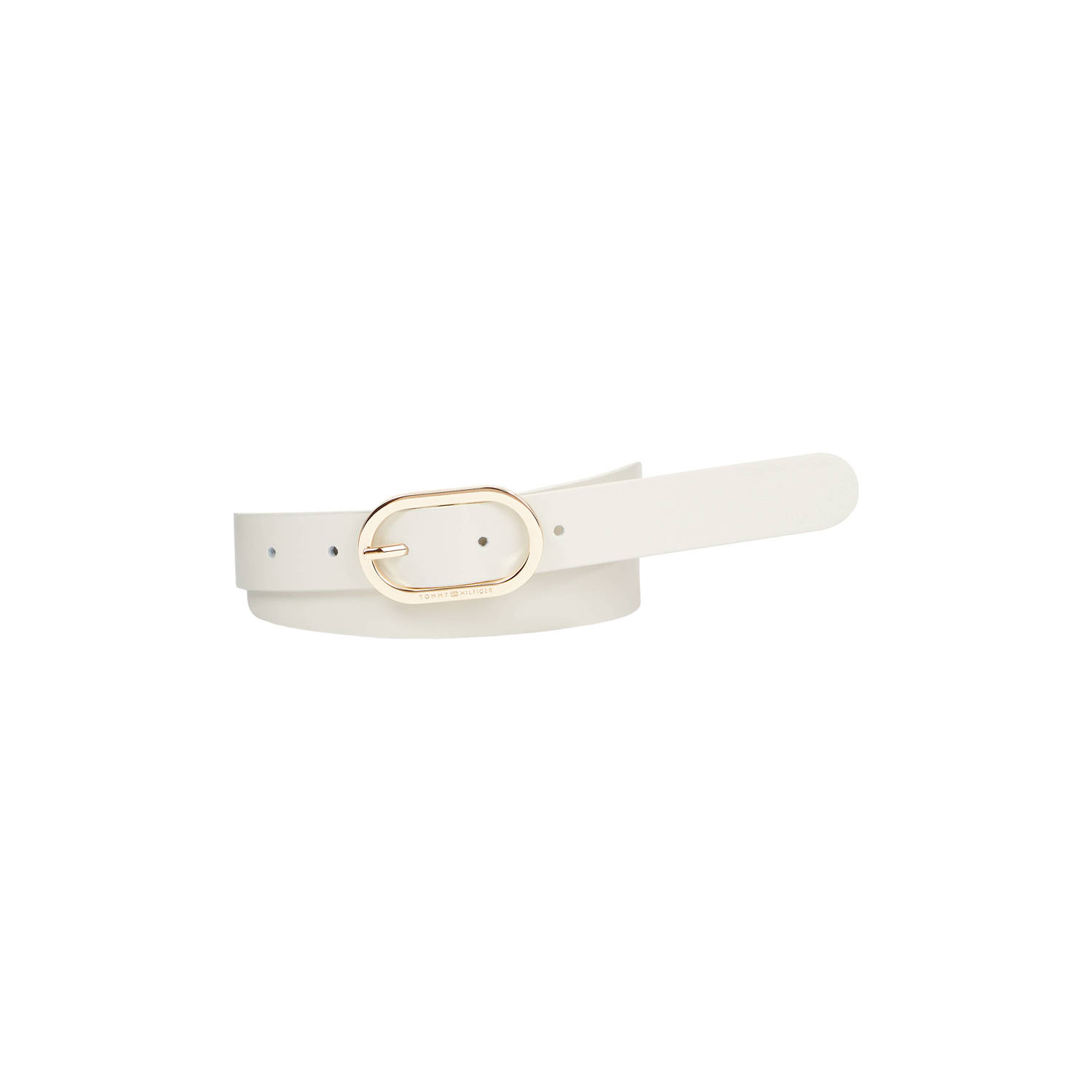 Tommy Hilfiger leren riem Chic ecru