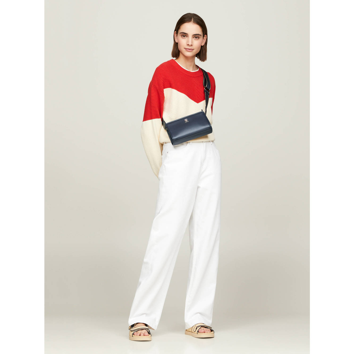 Tommy Hilfiger crossbody tas TH Monotype donkerblauw