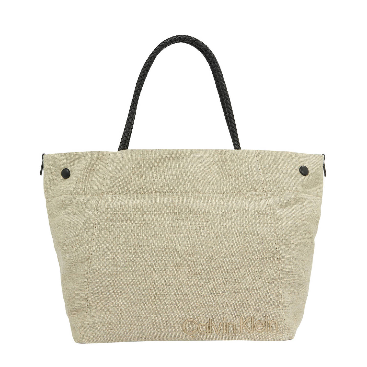 Calvin Klein linnen shopper Summer Story naturel